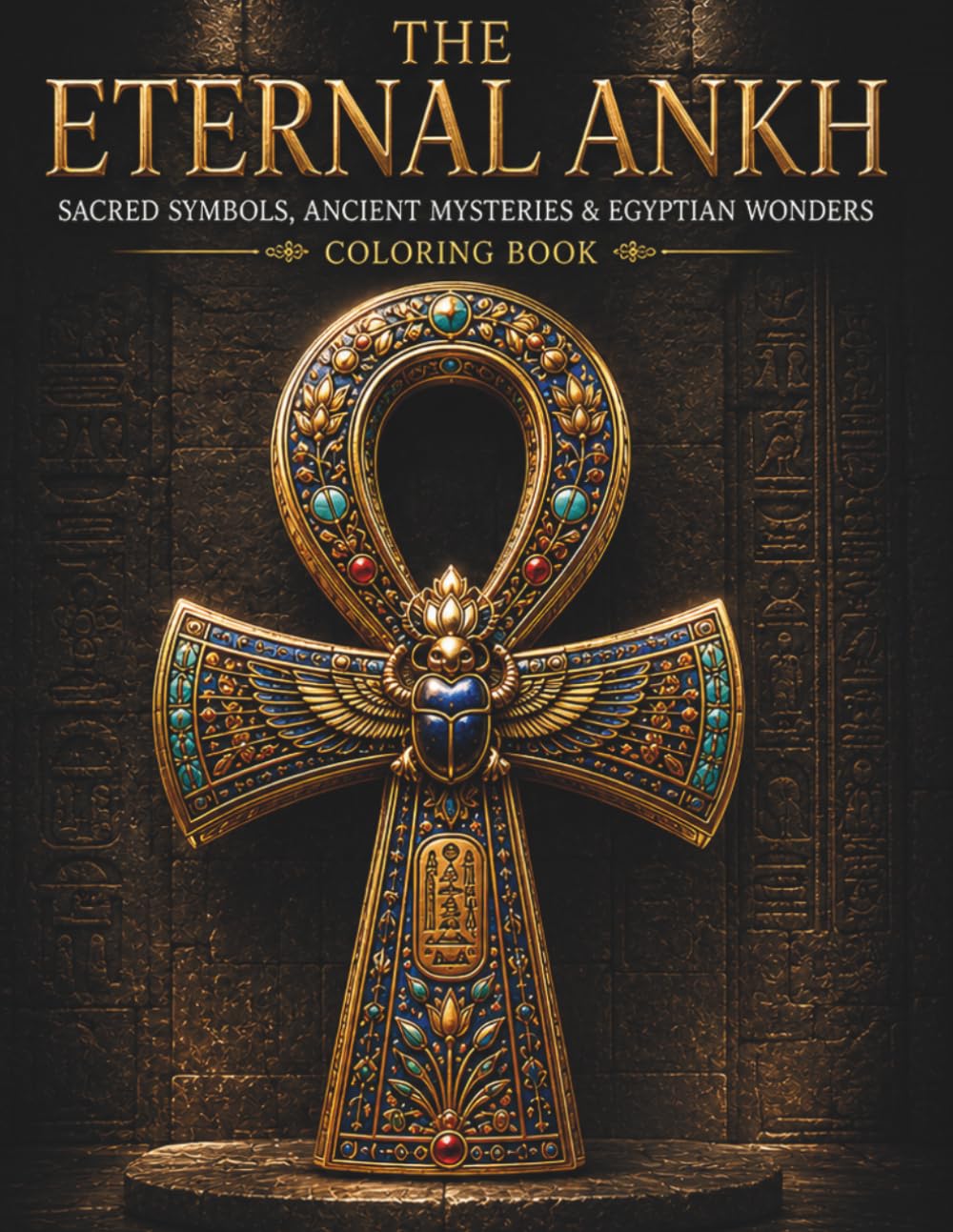 THE ETERNAL ANKH SACRED SYMBOLS, ANCIENT MYSTERIES, EGYPTIAN WONDERS: COLORING BOOK