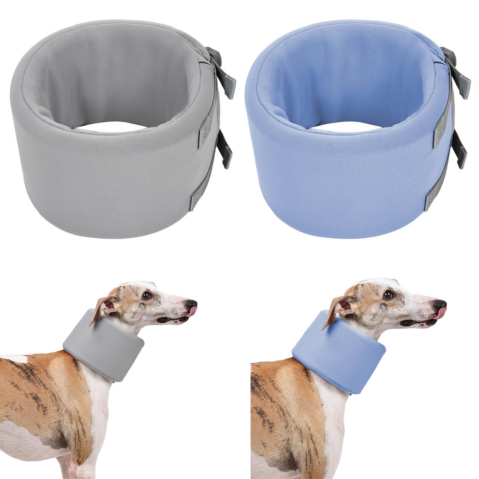 Montesy Adjustable Dog Neck Brace Elizabethan Collar for Post Surgeries Recovery and Neck for Small to Large Pet