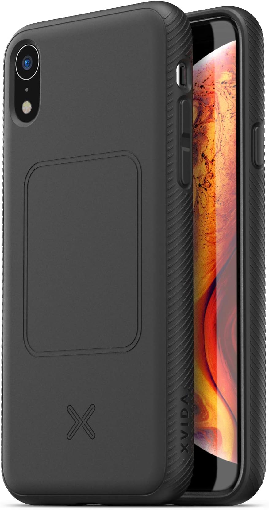 XVIDA Magnetic Slim Protective iPhone Xr Phone Case (Designed for XVIDA Magnetic Wireless Chargers) - Black