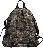 Vista 5 de Rothco Mochila compacta de lona vintage - Bolsa de almacenamiento de viaje resistente para uso diario, smokey ranch camo, Compacto