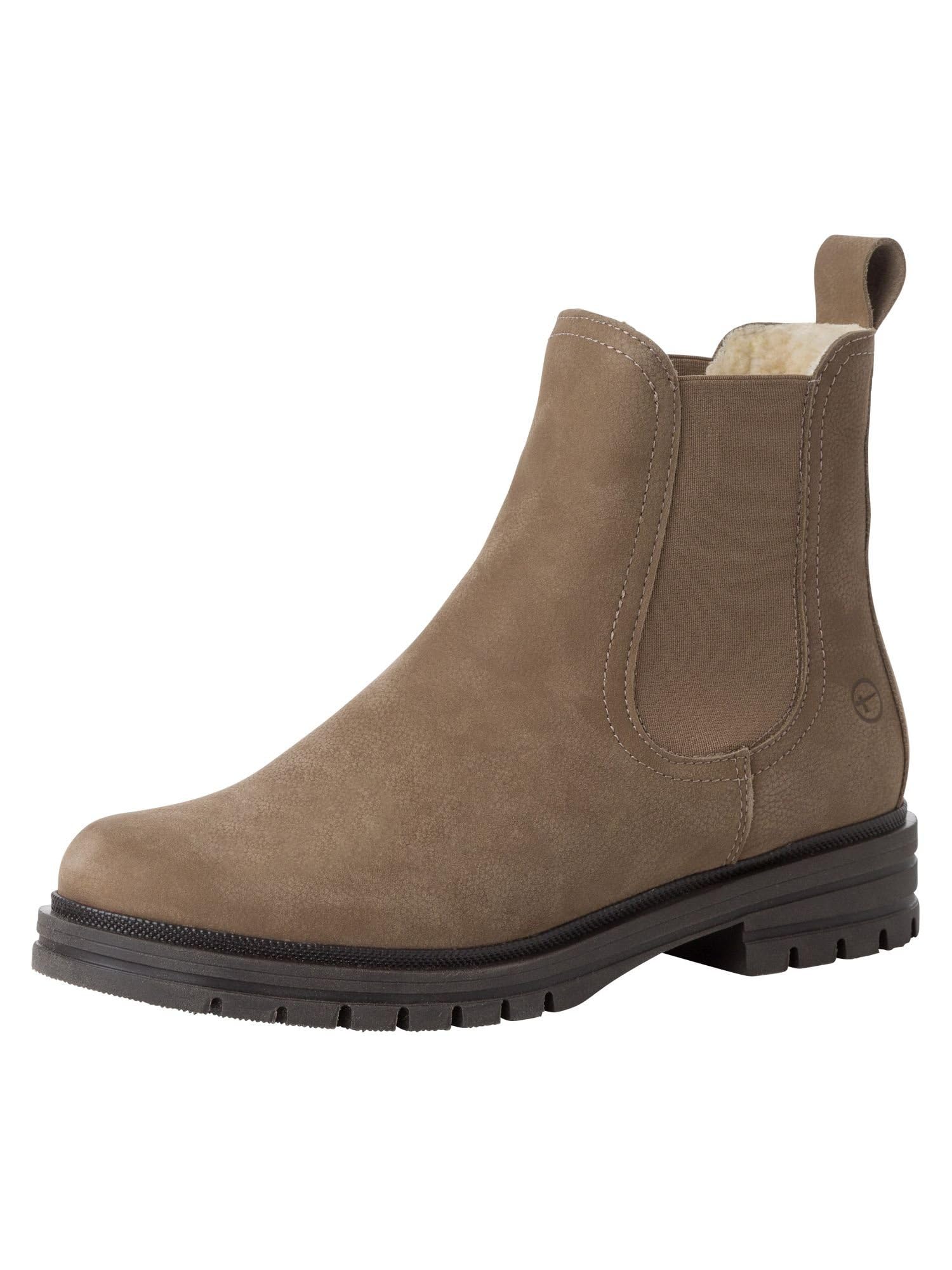 Tamaris Women' 1-26804-43 Fashion Boot, Taupe, 3.5 UK