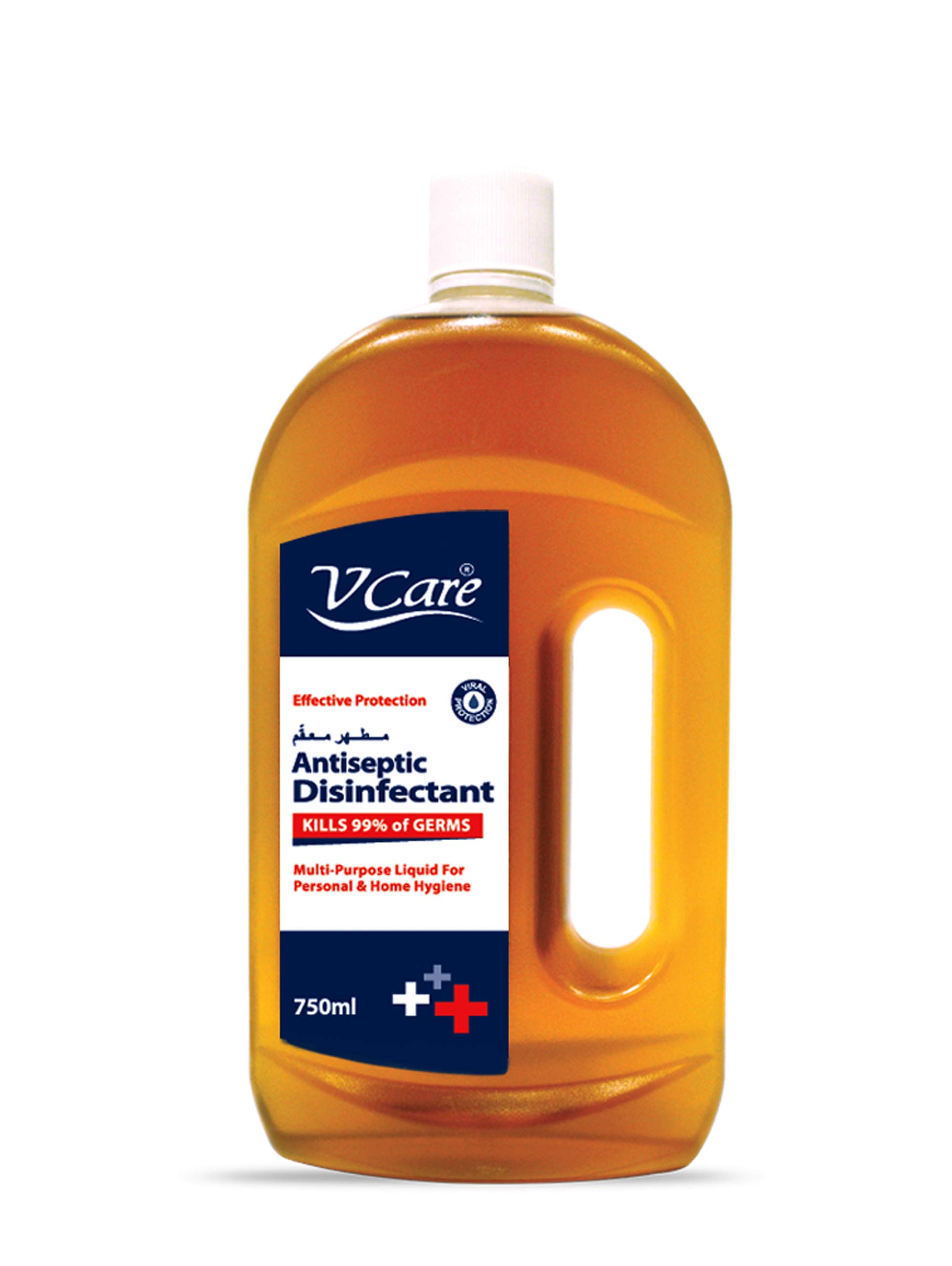V Care Antiseptic Disinfectant Liquid|Multi Purpose Liquid For Personal And Home Hygiene | Versatile And Effective Protection | 750Ml