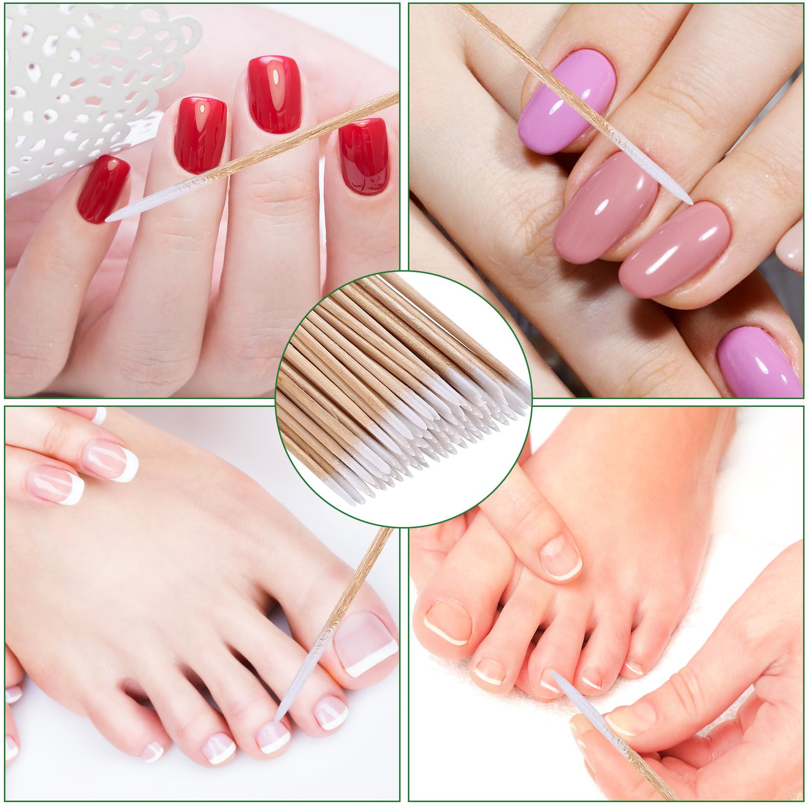 800 bastoncillos de algodón microblading con punta de precisión, palillos de limpieza, bastoncillos de madera, aplicadores para tatuajes, maquillaje, uñas, extensiones de pestañas (10 cm)