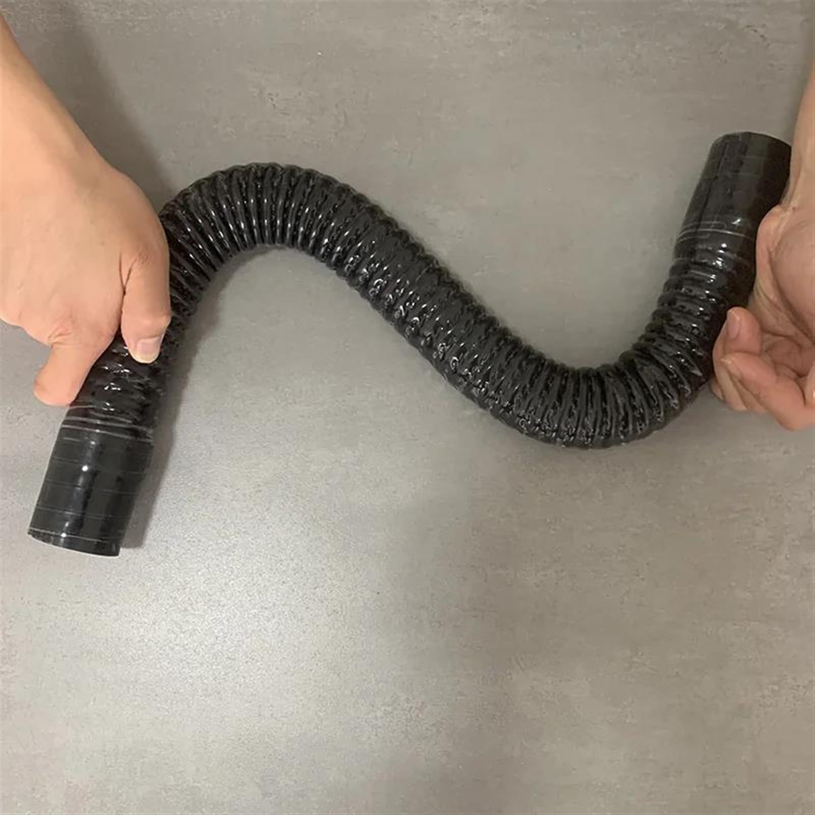 Colector De Admisión Del Motor Del Automóvil Longitud 500 Mm ID 30-1000 Manguera Entrada Aire Para Automóvil Para Y 2 Abrazaderas Tubo | Black,ID 90mm