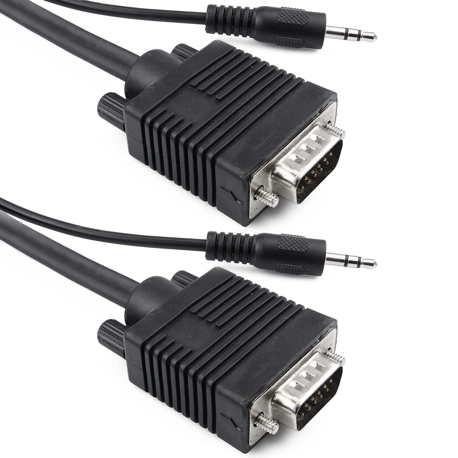 BeMatik - Super VGA Cavo con Jack Audio da 3,5 Maschio Spina mm 20 m