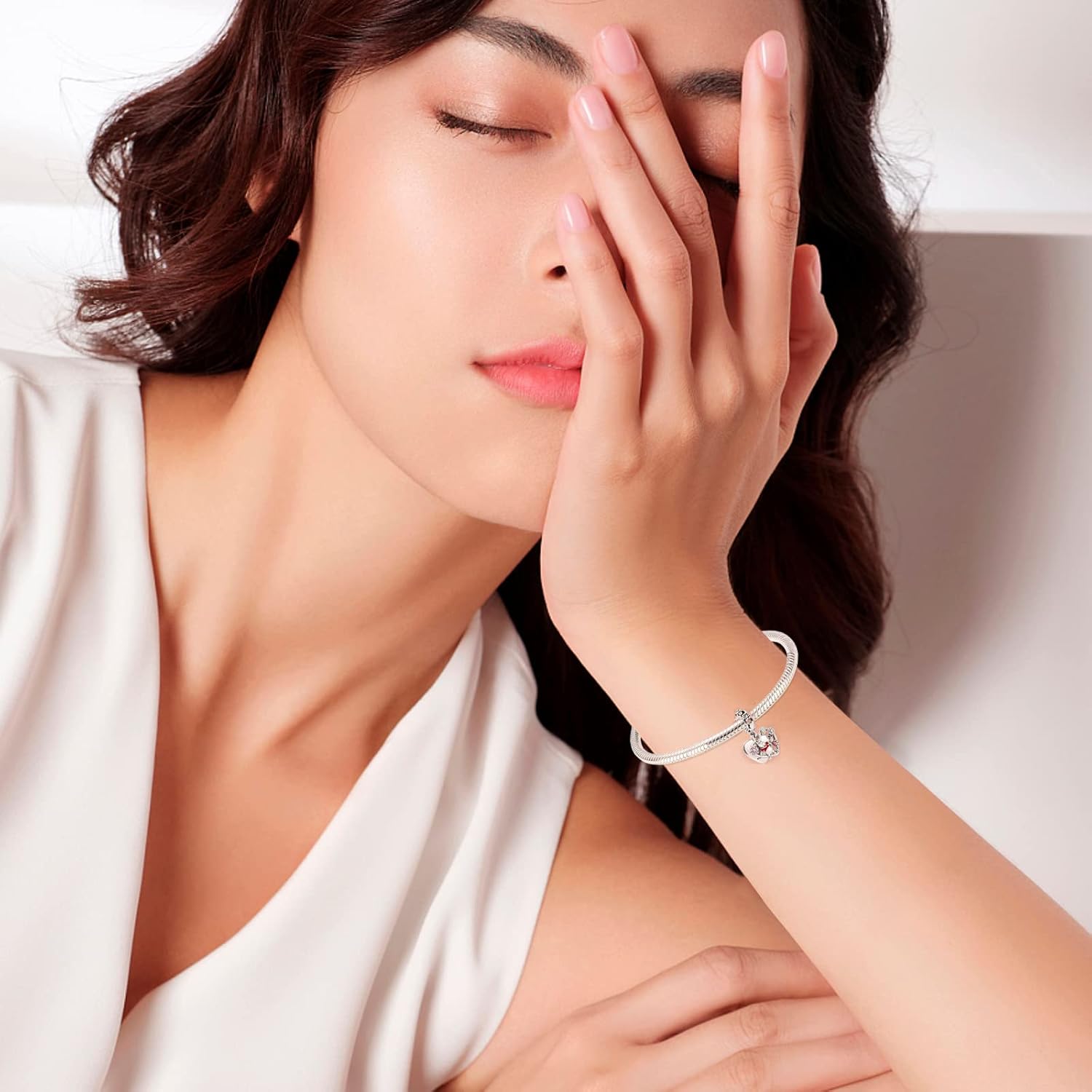 MITSOKU 925 Sterling Silver Charms for Bracelets Necklaces Animal prototype Pendant Safety Chain Dangle Pendants Beads Christmas Day Charms Jewelry Gift for Women - Image 5