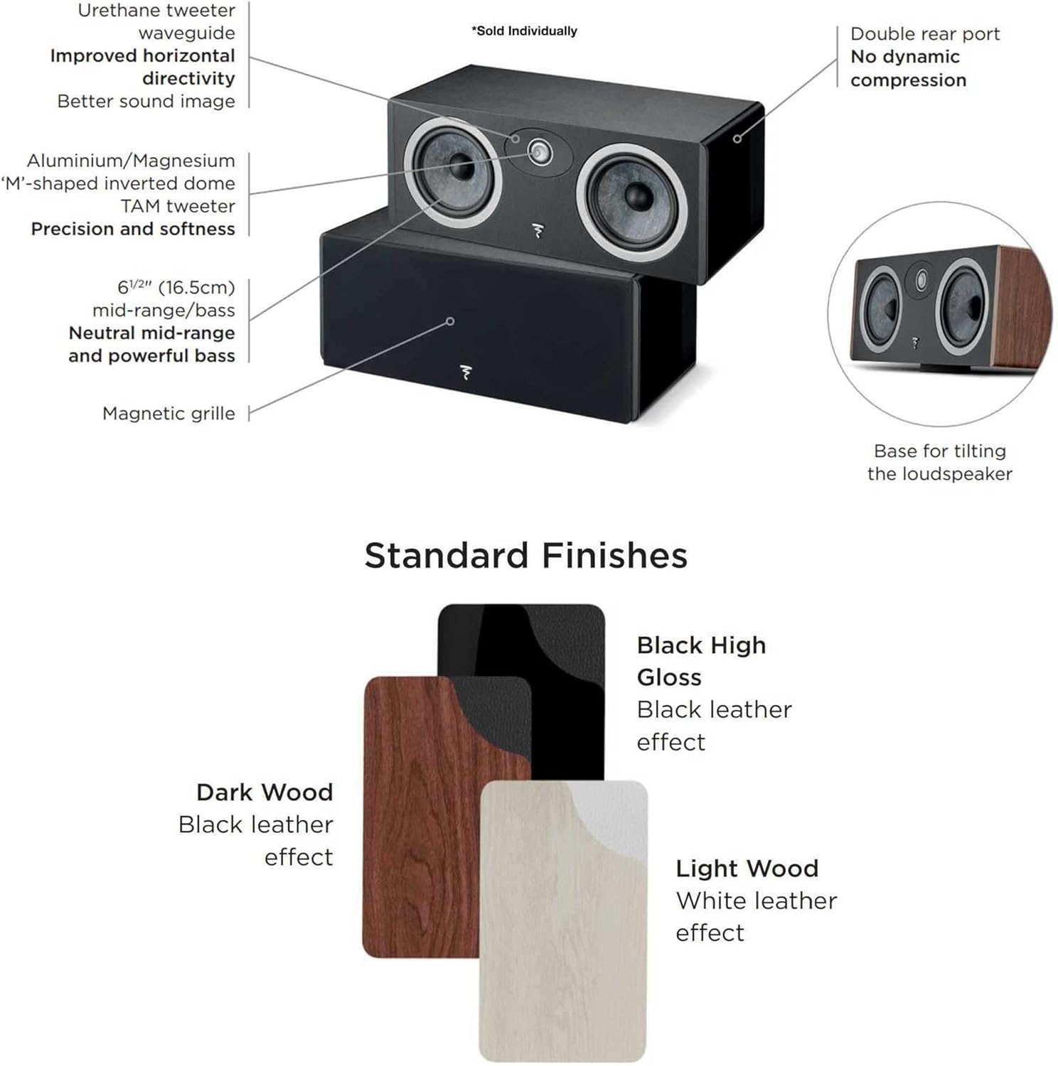 Anatomy of the Focal Dark Wood Vestia Center Speaker