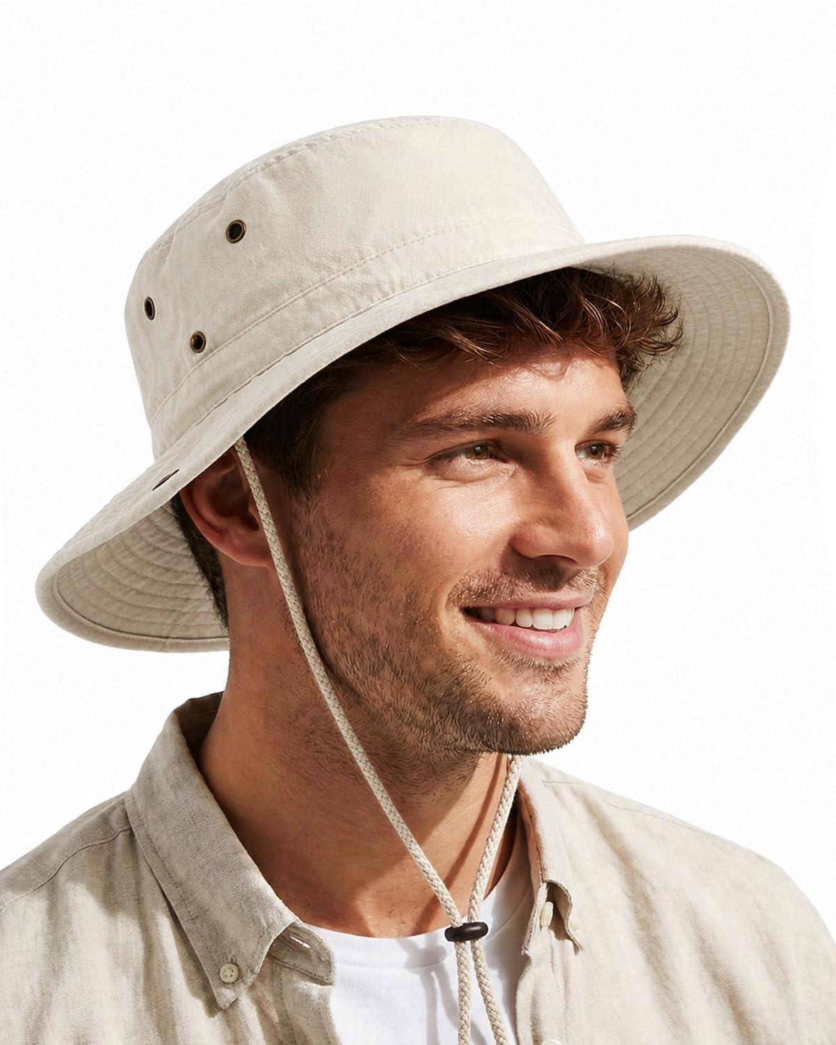Feng Shui， XL/XXL/3XL Sombreros para el Sol Hombres Sombreros de Cabeza Grande Sombrero de Safari Grande UPF50+ | Sombrero Boonie Bush para Senderismo al Aire Libre Escalada Pesca