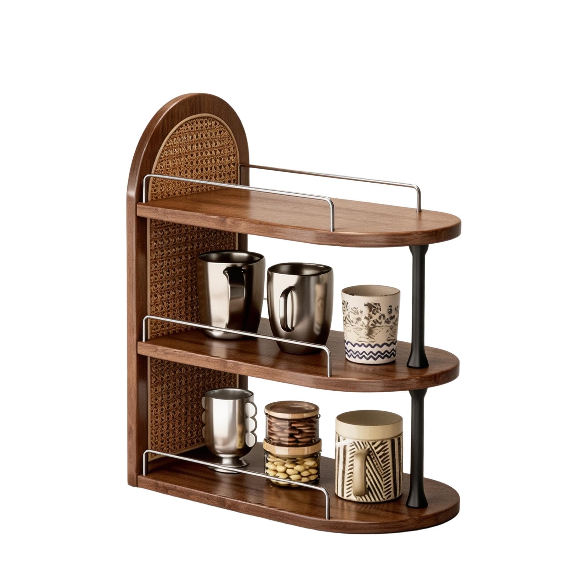 Rustico Espositore for Tazze da Caffè, Espositore da Banco for Tazze