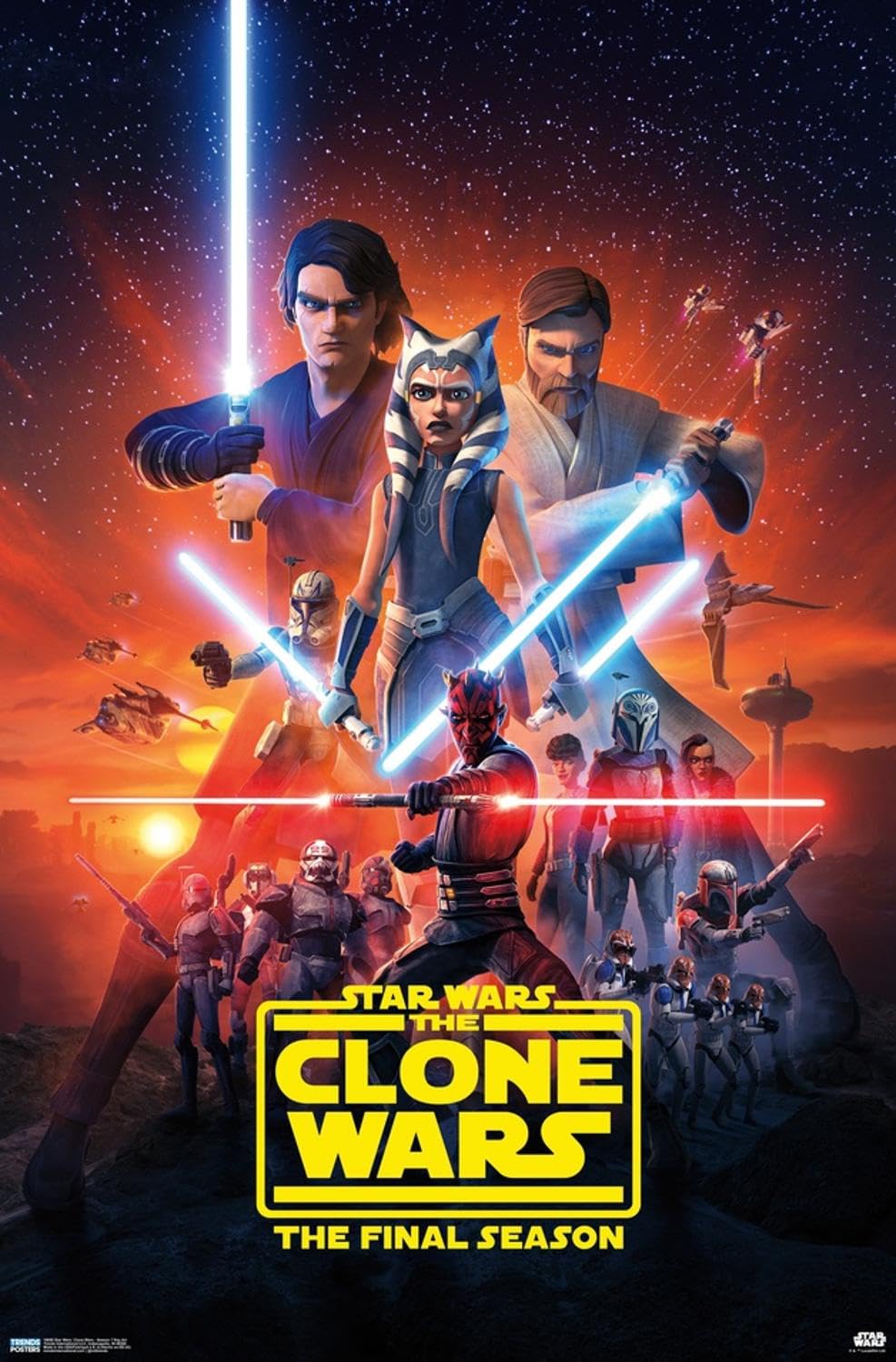 Amazon.com: Star Wars: The Clone Wars - Season 7 Key Art Wall