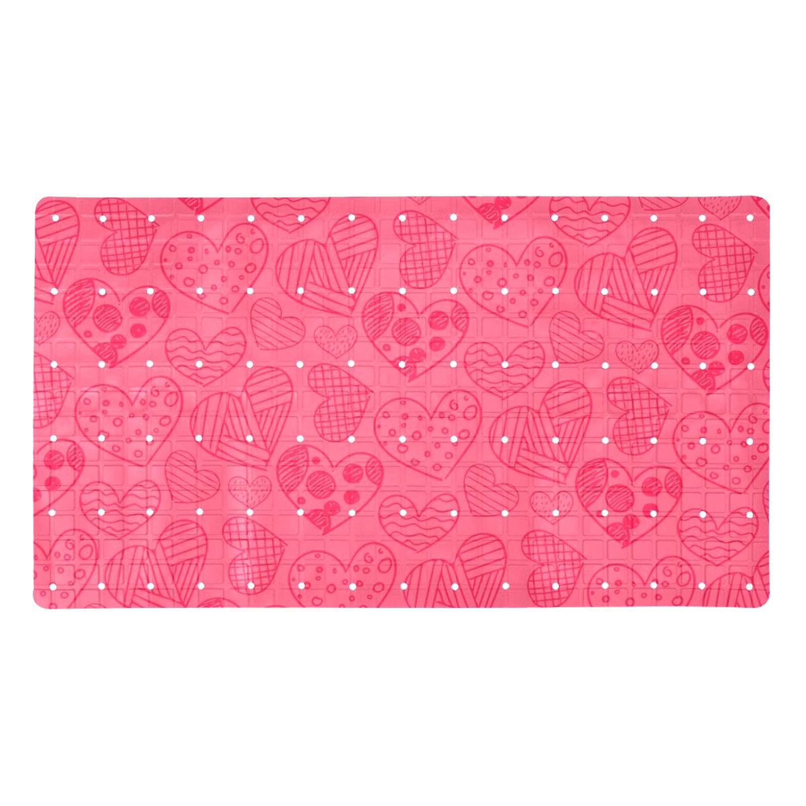 Tapis de baignoire antidérapant rose pour sécuriser la douche des enfants