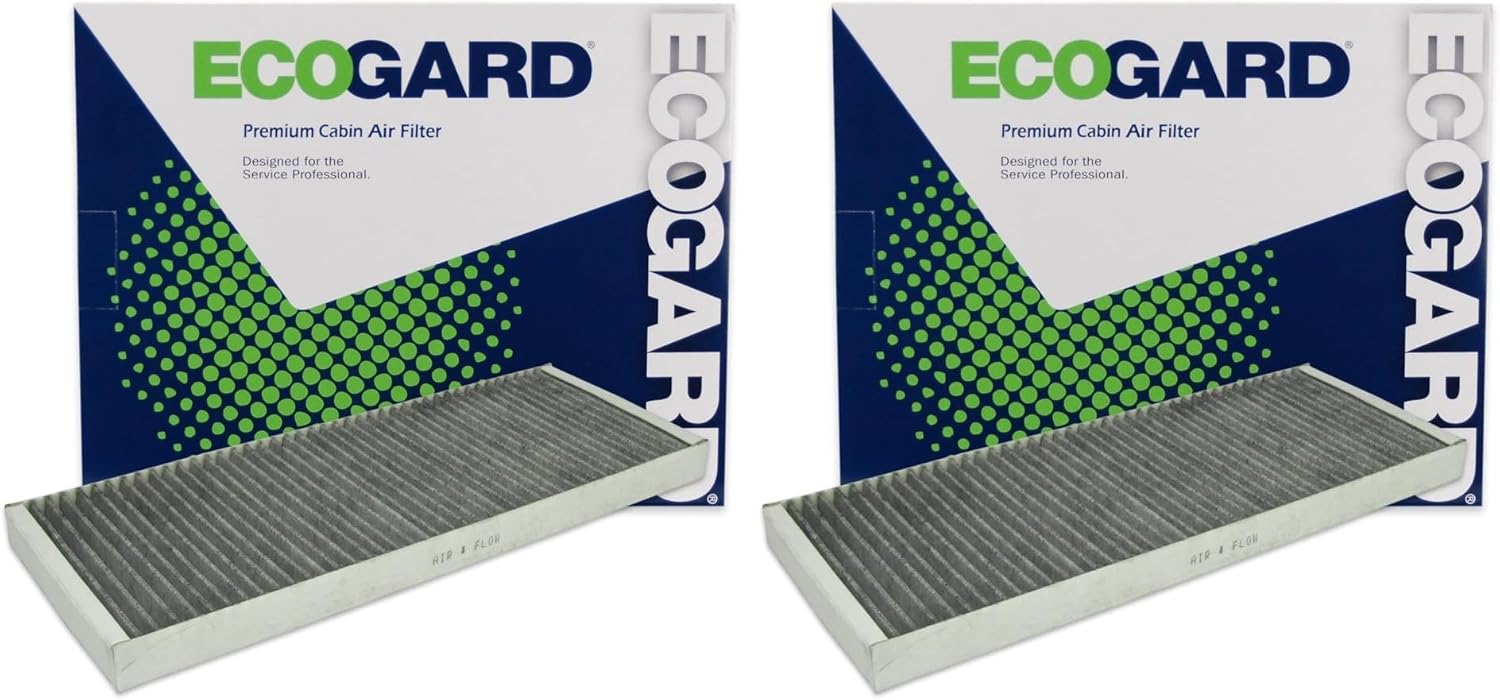 ECOGARD XC28906C Premium Cabin Air Filter with Activated Carbon Odor Eliminator Fits Volkswagen Passat 1998-2001 | Audi A4 Quattro 1996-2001, S4 2000-2002, A4 1996-2001, Cabriolet 1994-1998