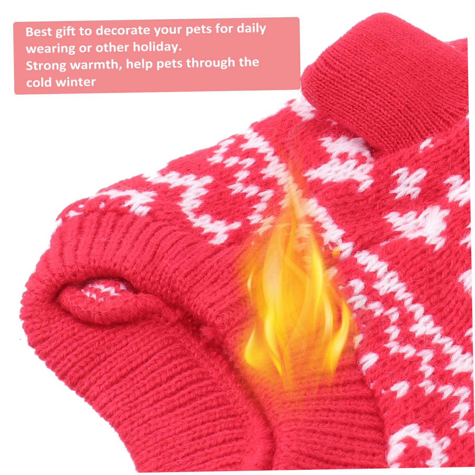 Amosfun 3st Hundepullover Weihnachtshaustier Weihnachtspullover Für Hunde Weihnachtsfeier Katzenkostü Hunde-Weihnachts-Outfit Hundeweihnachtspullover Halloween Winterkleidung