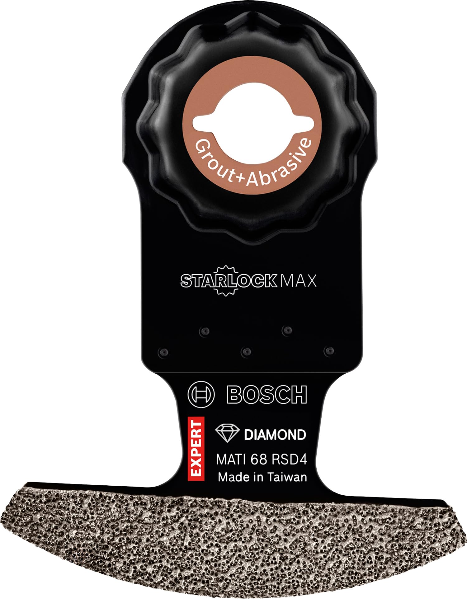 Bosch Professional 1x Lame per Utensili Multifunzione Expert Corner Blade MATI 68 RSD4 per Malta, Lunghezza 10 mm, Larghezza 68 mm, Accessorio Utensile Multifunzione