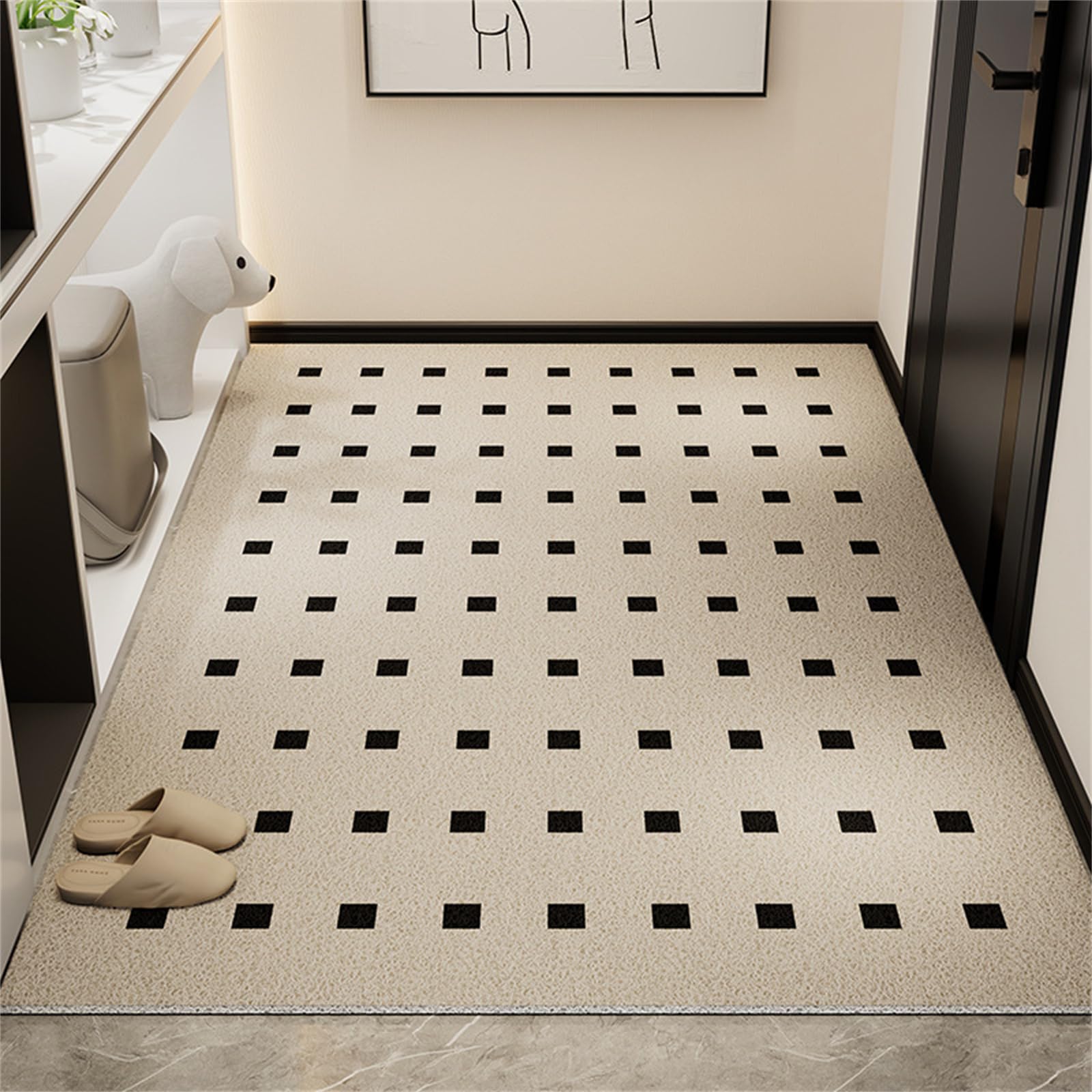 Tapis intérieur attrape-poussière antidérapant et lavable Odot