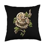 Ball Python Lover Reptile Keeper Snake Owner Enthusiast Throw Pillow