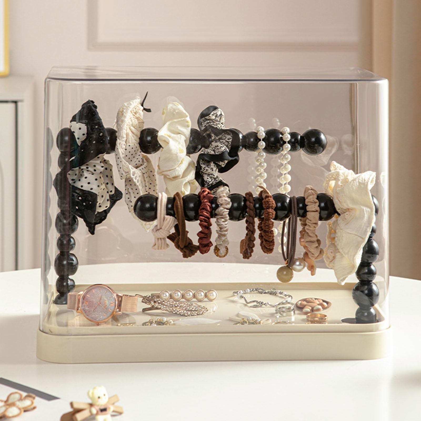 Generisch Haar Accessoires, ABS Komponenten Aufbewahrungsständer für Haar, Stirnbänder, Schmuck, Badezimmer, Schlafzimmer, platzsparendes Zubehör