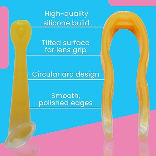 Miniatura 8 de Removedor de lentes de contacto y herramienta de inserción (paquete de 4) - Aplicador de contacto e insertador con punta suave - Incluye pinzas y