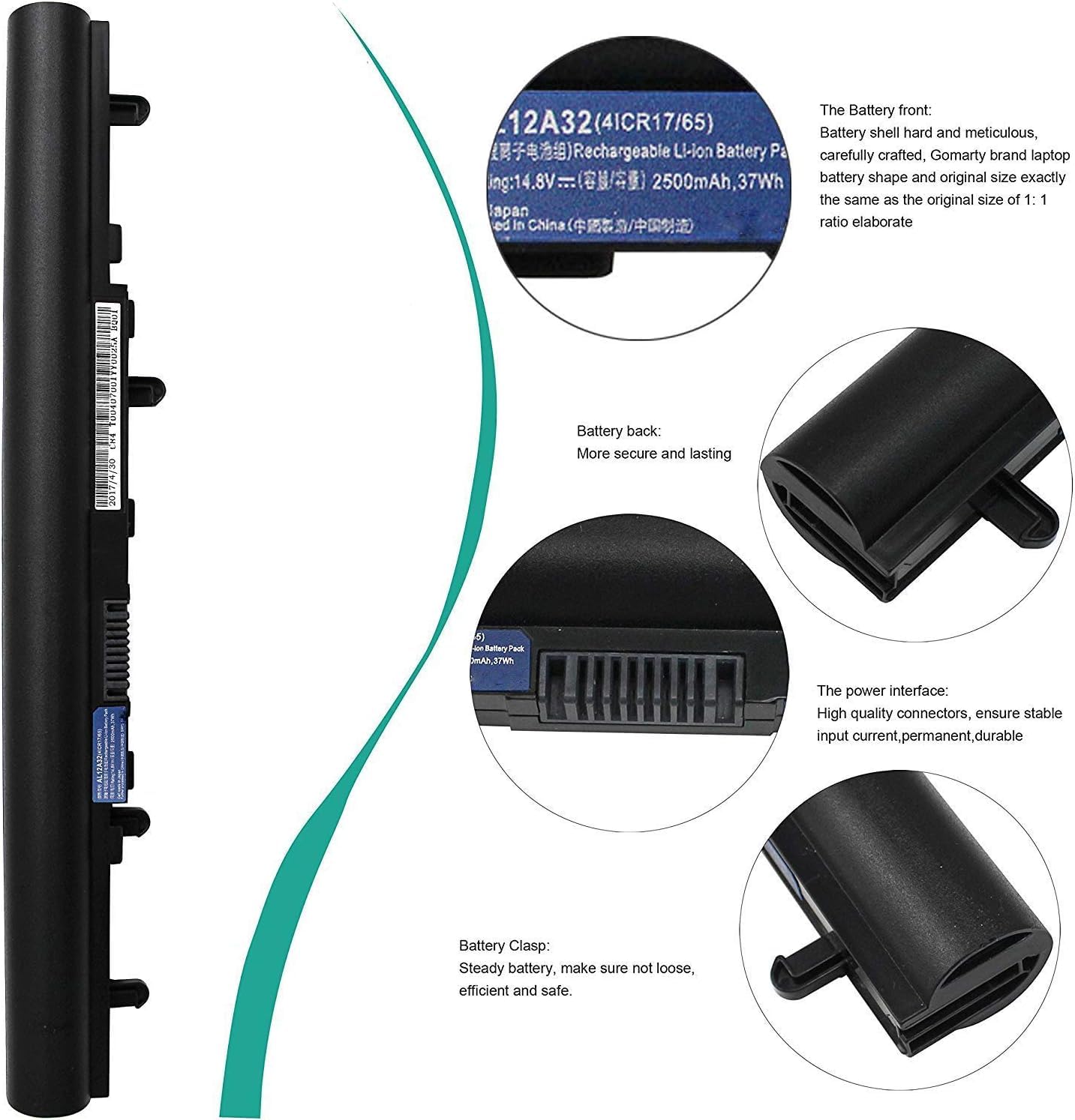 Amazon.com: HBFVG AL12A32 AL12A72 Laptop Battery Replacement for
