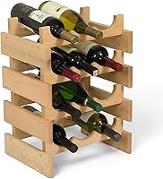 Vista 55 de Wooden Mallet, Botellero Dakota negro de 3 botellas