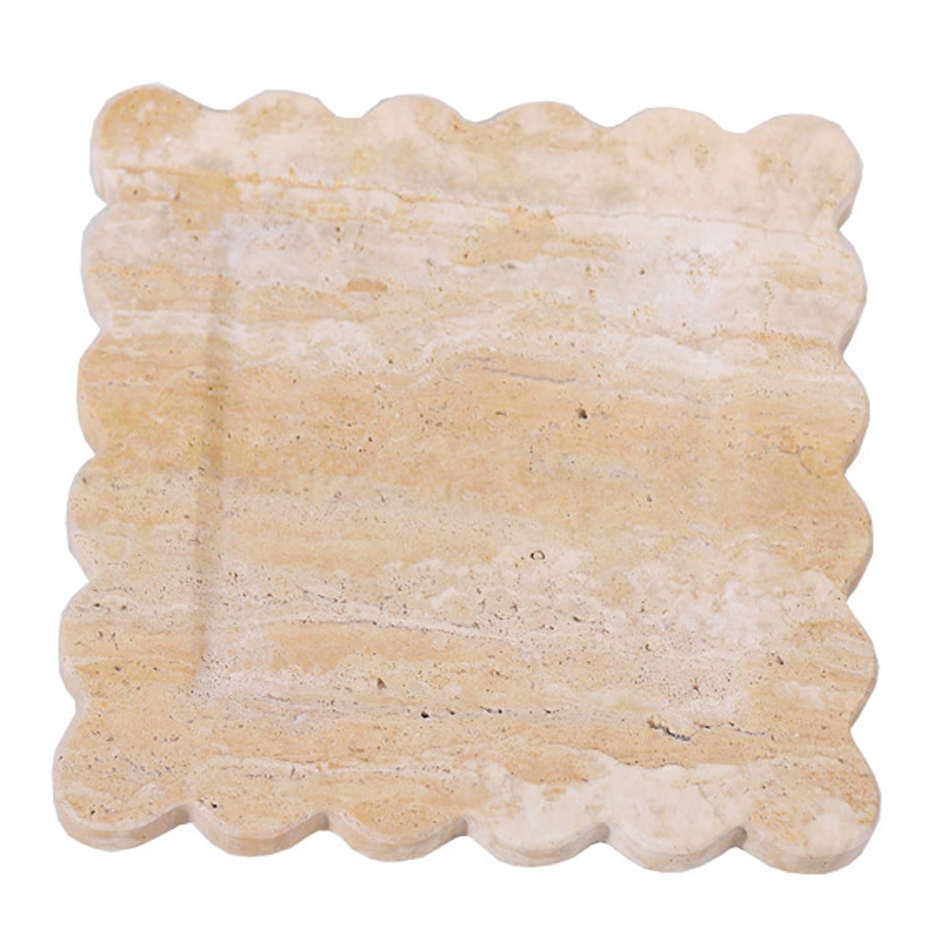 Plateau en marbre carré compact et robuste, support de présentation facile à assortir