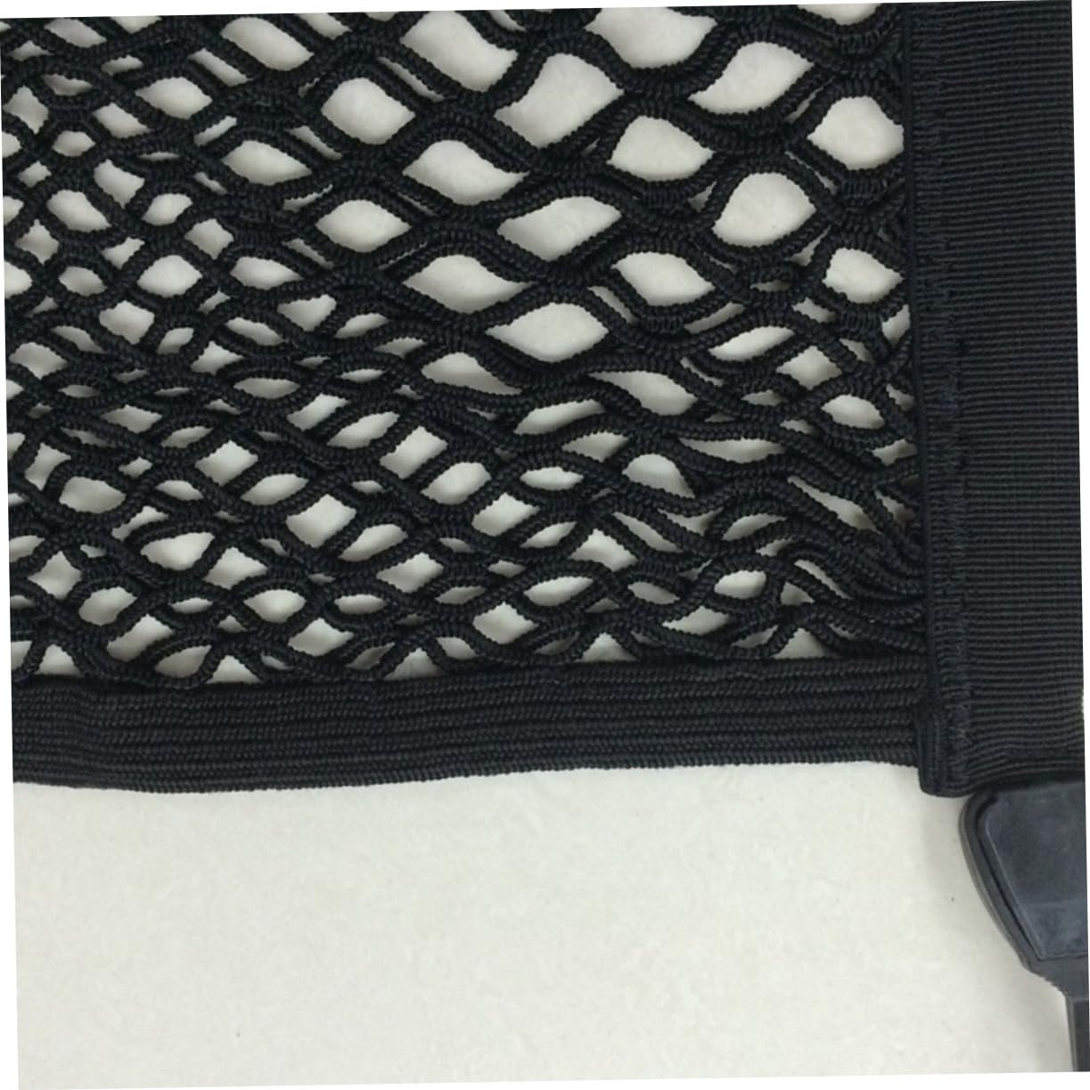 GLEAVI Rete Elastica Portabagagli Doppio Strato 100x80 Cm Nera | 4 Ganci Autobloccanti, Tessuto e Plastica, per Suv e Vano Posteriore, Fissaggio del Carico