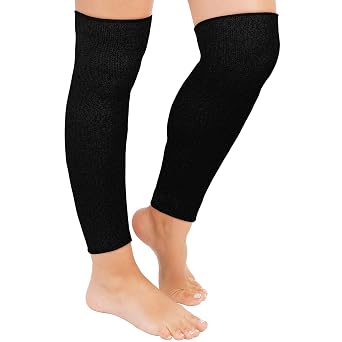 Zhanmai Cut Resistant Leg Sleeves Bite-proof Protective, Black