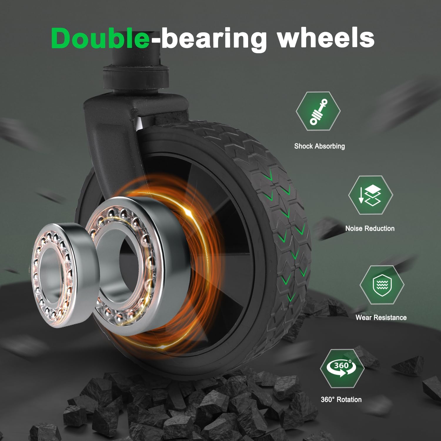 iHomey Collapsible Wagon Cart with Wheels Foldable Folding Utility Heavy Duty Wagons Carts for Grocery Sports Garden Shopping Camping (Black)