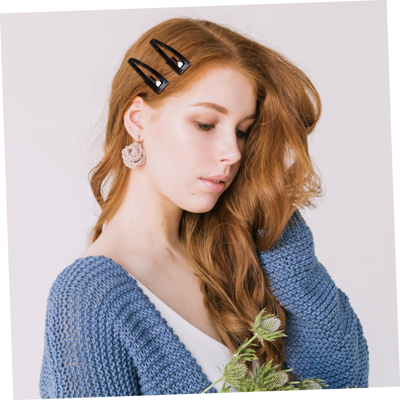 Haarspangen Haaraccessoires 40 Stück mit Schnappverschluss aus Metall Kreative und Elegante Kleine Haarclips Einfach zu Tragen für Frauen für Kurzes Haar