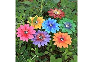 7 PCS Metal Garden Flowers