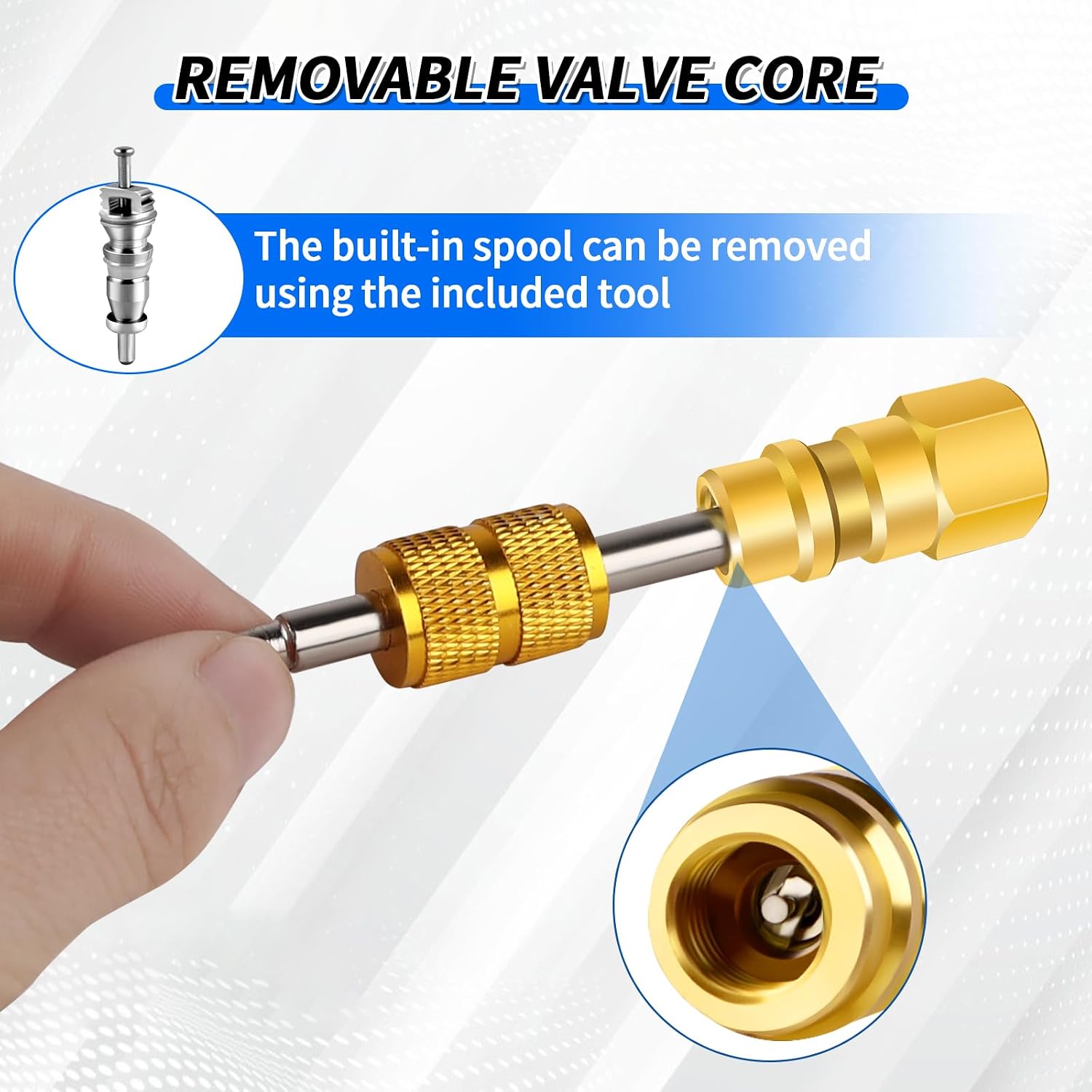 A/C Retrofit Valve Kit-Refrigerant Retrofit Valve Set, with R12 to R134A Low Side Adapter, BPV31 Bullet Piercing Valve, for HVAC Refrigerant System R12 R22 R502 R134A