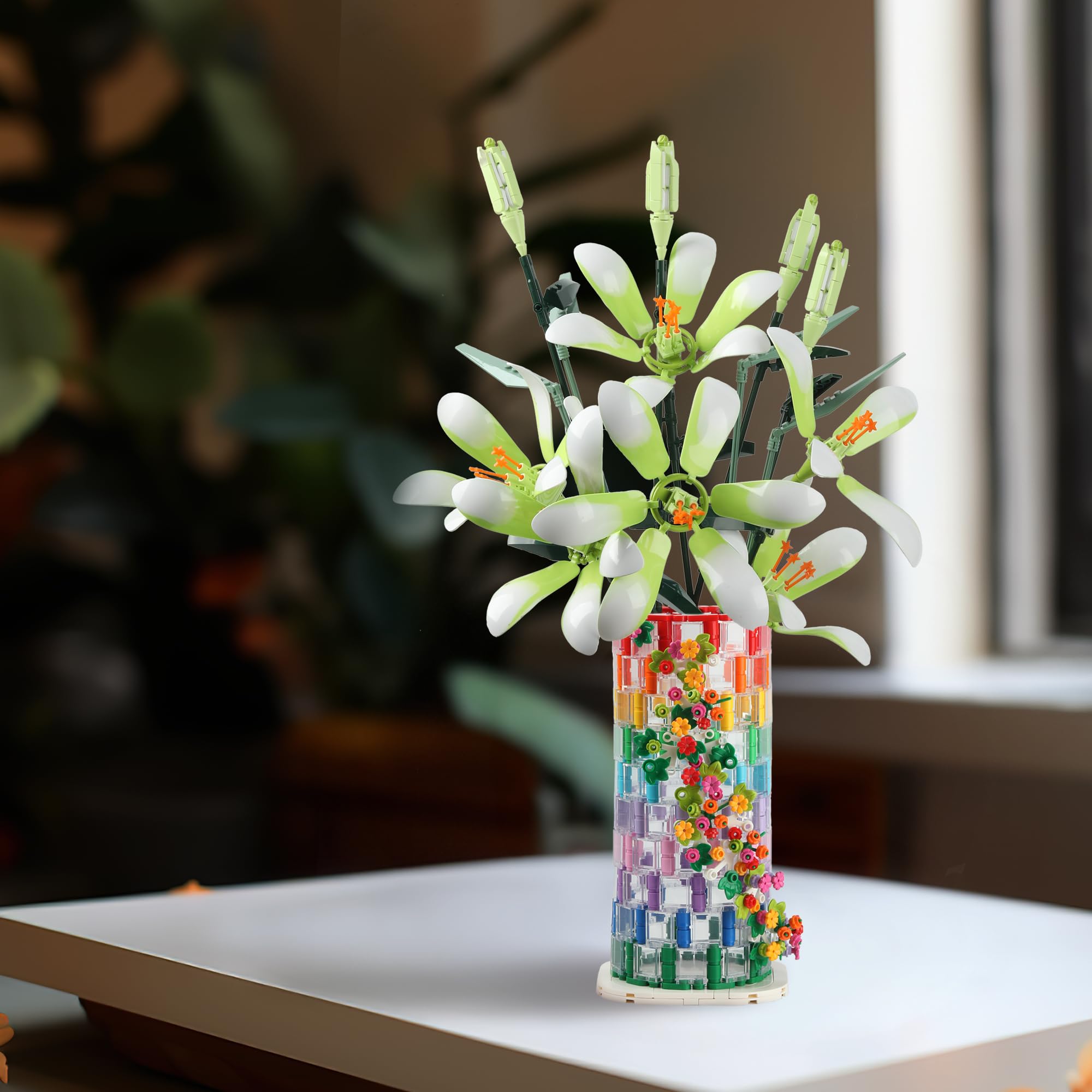 Amazon.co.jp: HI-REEKE 花瓶ビルディングセット フラワーブーケ用