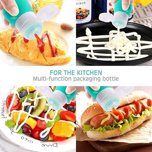 Miniatura 5 de YINGGG. Botellas de salsa portables, para apretar. Conjunto de 4.