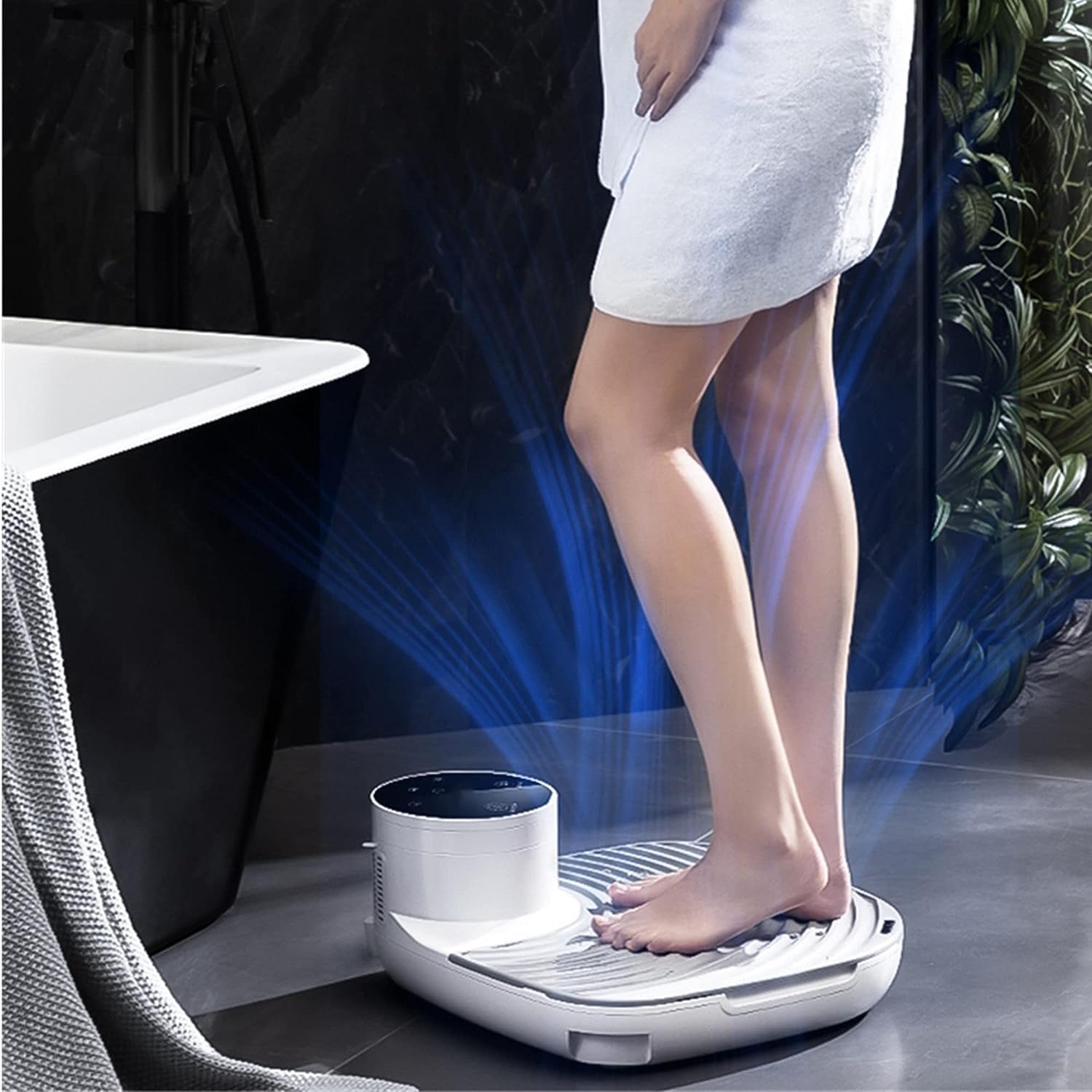 Generic Body Dryer Body Hair Dryer with Gravity Sensor Natural Warm Air Wind Cool Wind Feet Touch Panel