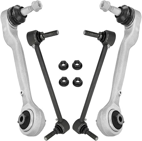 Miniatura 27 de Detroit Axle - Kit de 4 brazos de control delanteros para Chrysler 300 Dodge Challenger Charger Magnum, 2 brazos de control delantero inferiores con