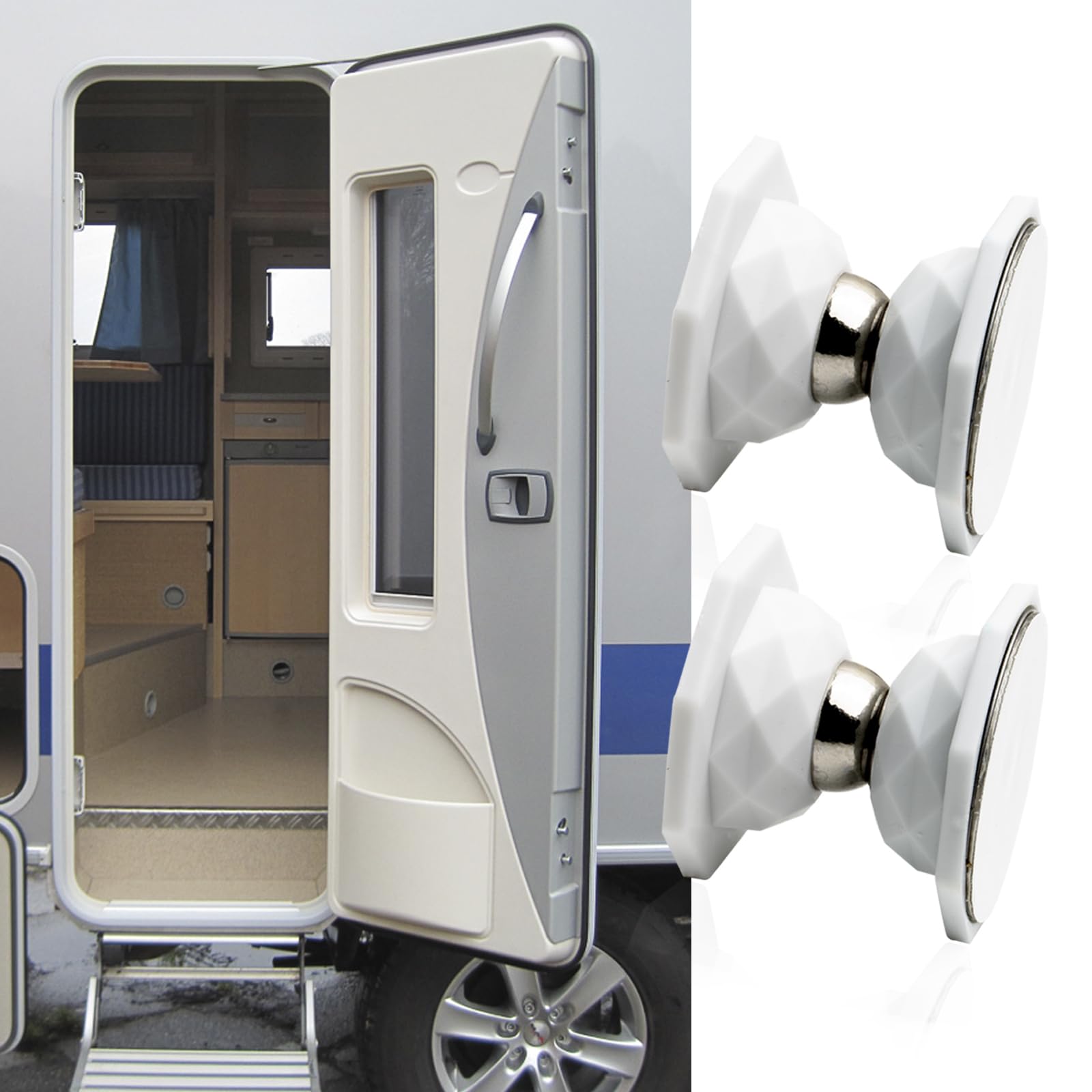 Srvauyea Türfeststeller Set - 3 Stück T-förmige Türhalter Für Wohnmobile & Wohnwagen