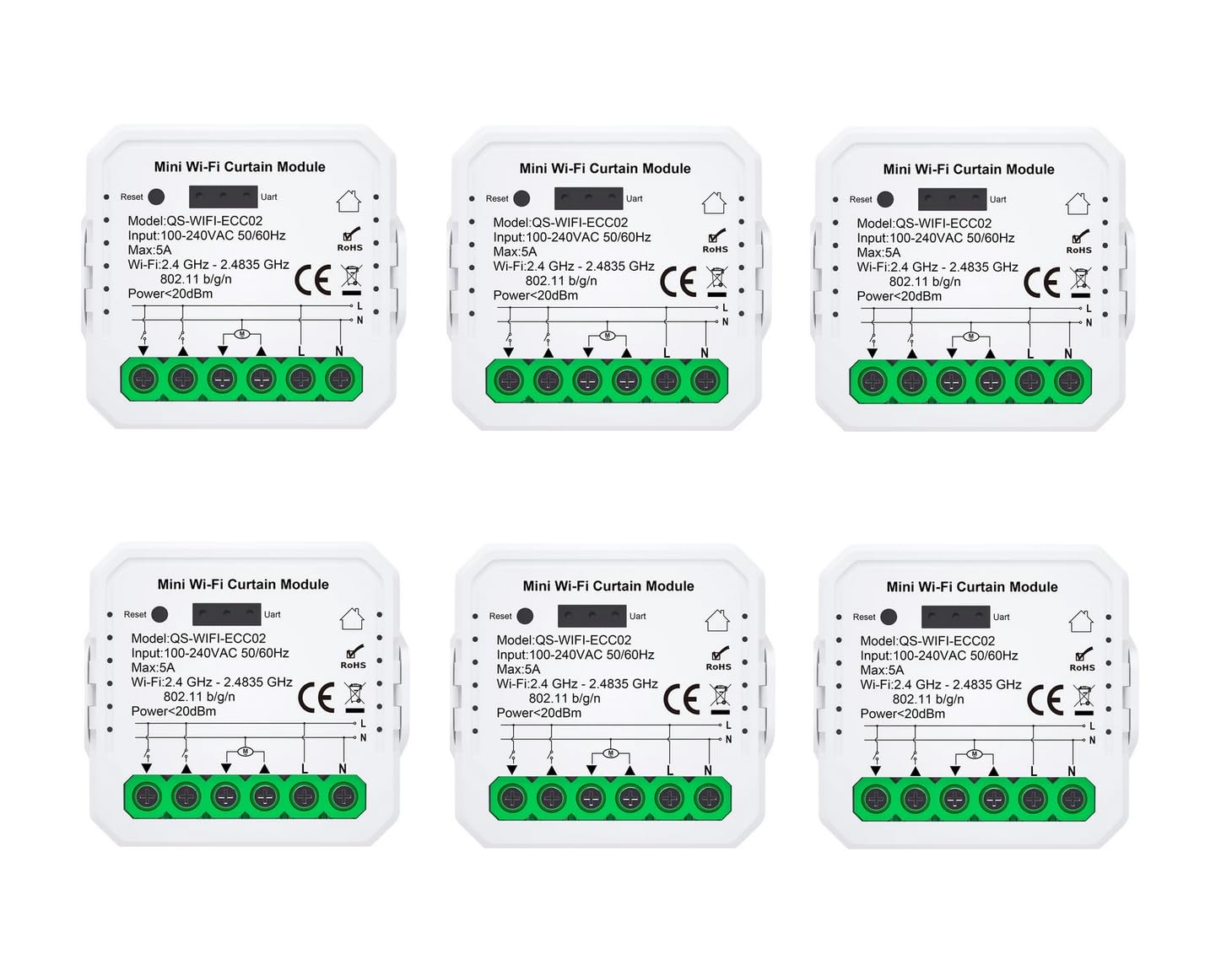 [Funzione Percentuale]Interruttore Tapparelle WiFi,Modulo Comando Smart per Tapparelle Elettriche, Controllo App Smart Life, Comando Vocale (6)