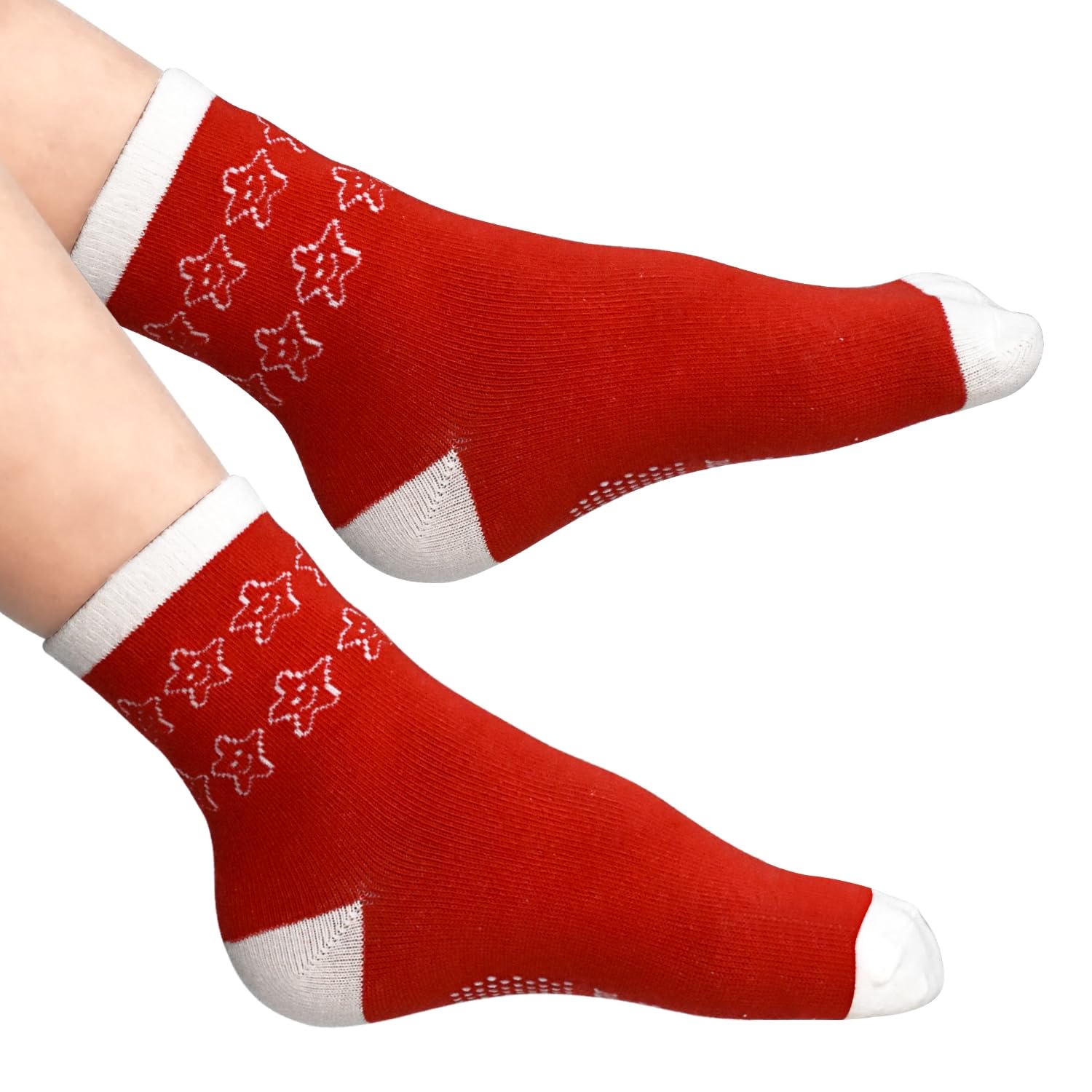 SkiBeaut Calcetines para bebés y niñas, 12 pares de calcetines antideslizantes con agarres para niñas pequeñas de 0 a 7 años