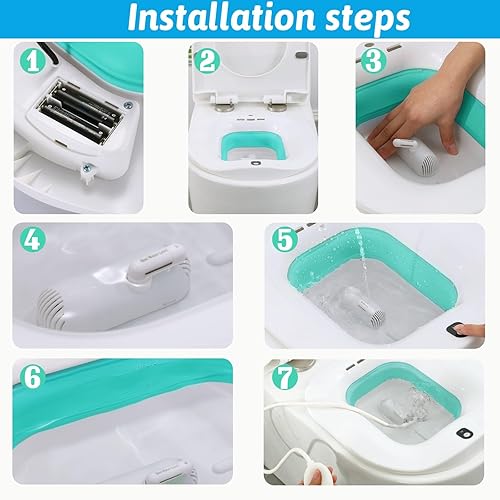 Miniatura 5 de G GREENLY-AG Baño eléctrico para hemorroides con burbujeador de aire y alivio manual calmante para cuidado posparto, dolor de hemorroides y próstata
