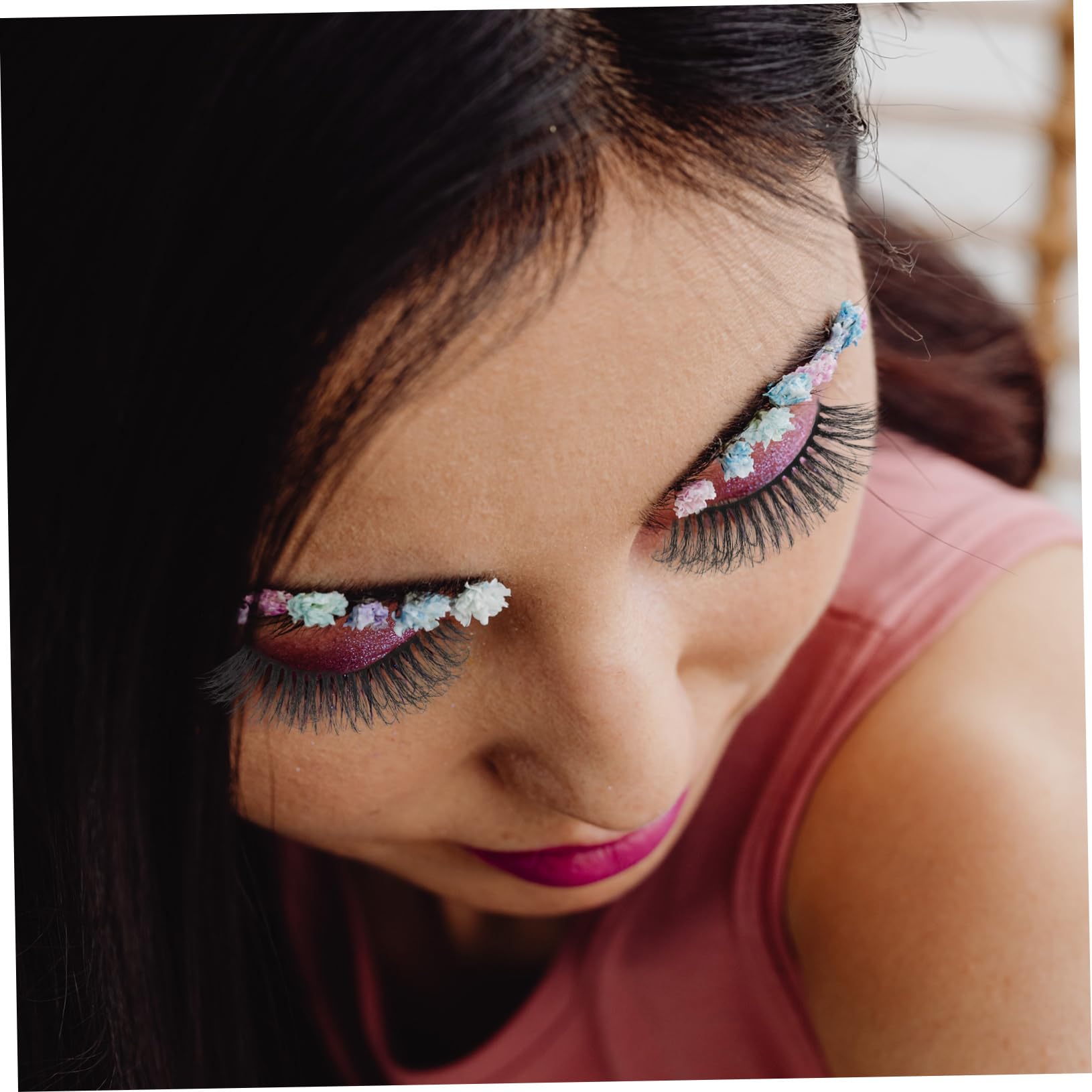 Baluue 50paia Ciglia Finte Per Donne e Ragazze Ciglia Naturali Per Look Sfavillante e Voluminoso Estensioni Per Ogni Occasione