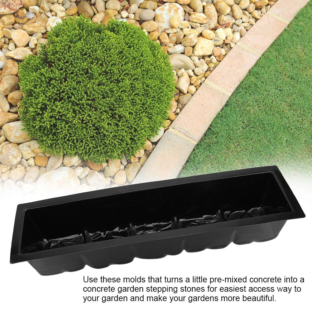 de Fin d'année Moule en Pierre de Pas en Plastique, 2pcs moules en Pierre de Pavage en Plastique Pratique Universel pour Moule de béton de Fabricant de patios de Jardin