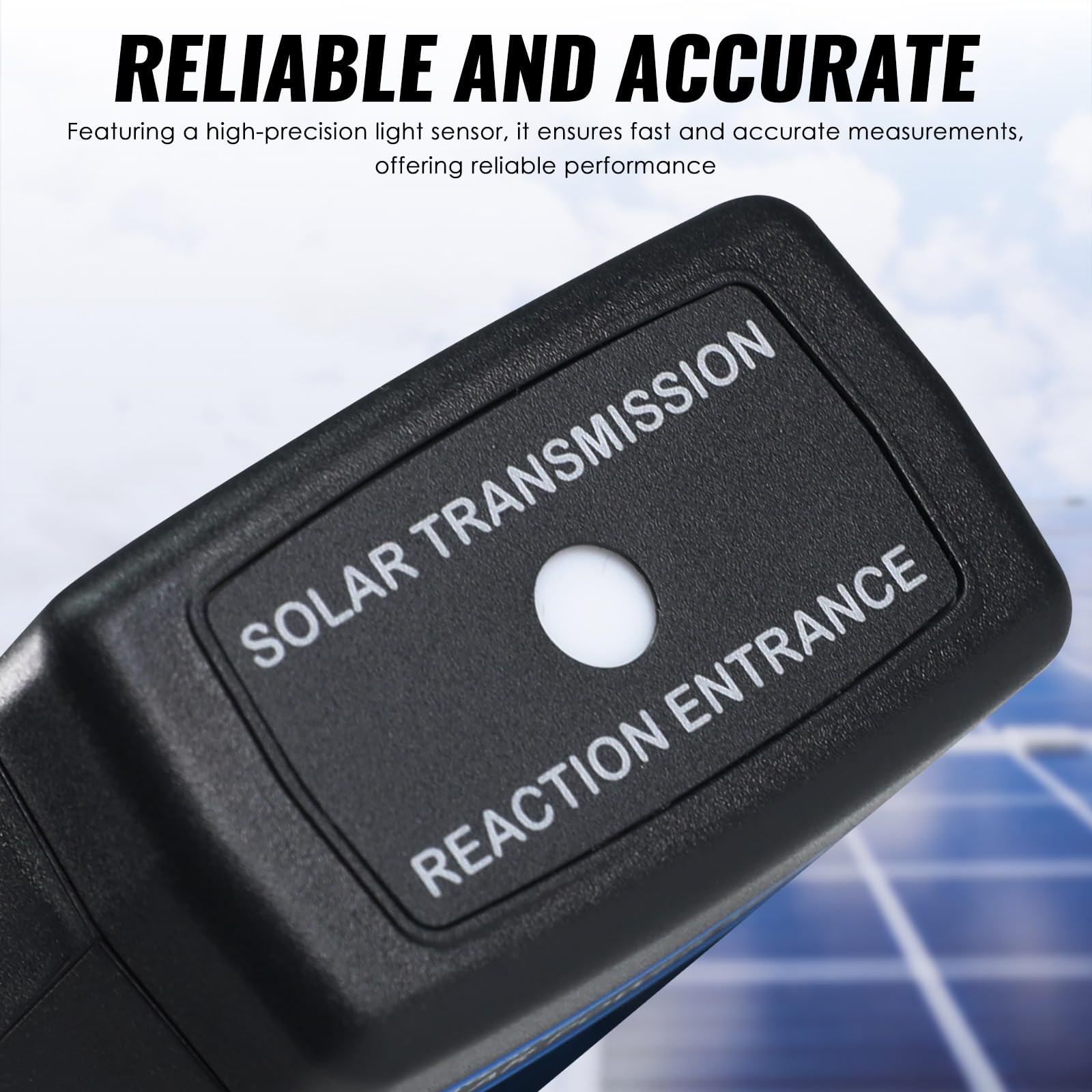 Digital Solar Power Meter Reader (Pyranometer) BTU / (ft2 * h) W / m2 Strahlung Energie Zelle Tester Auto Range