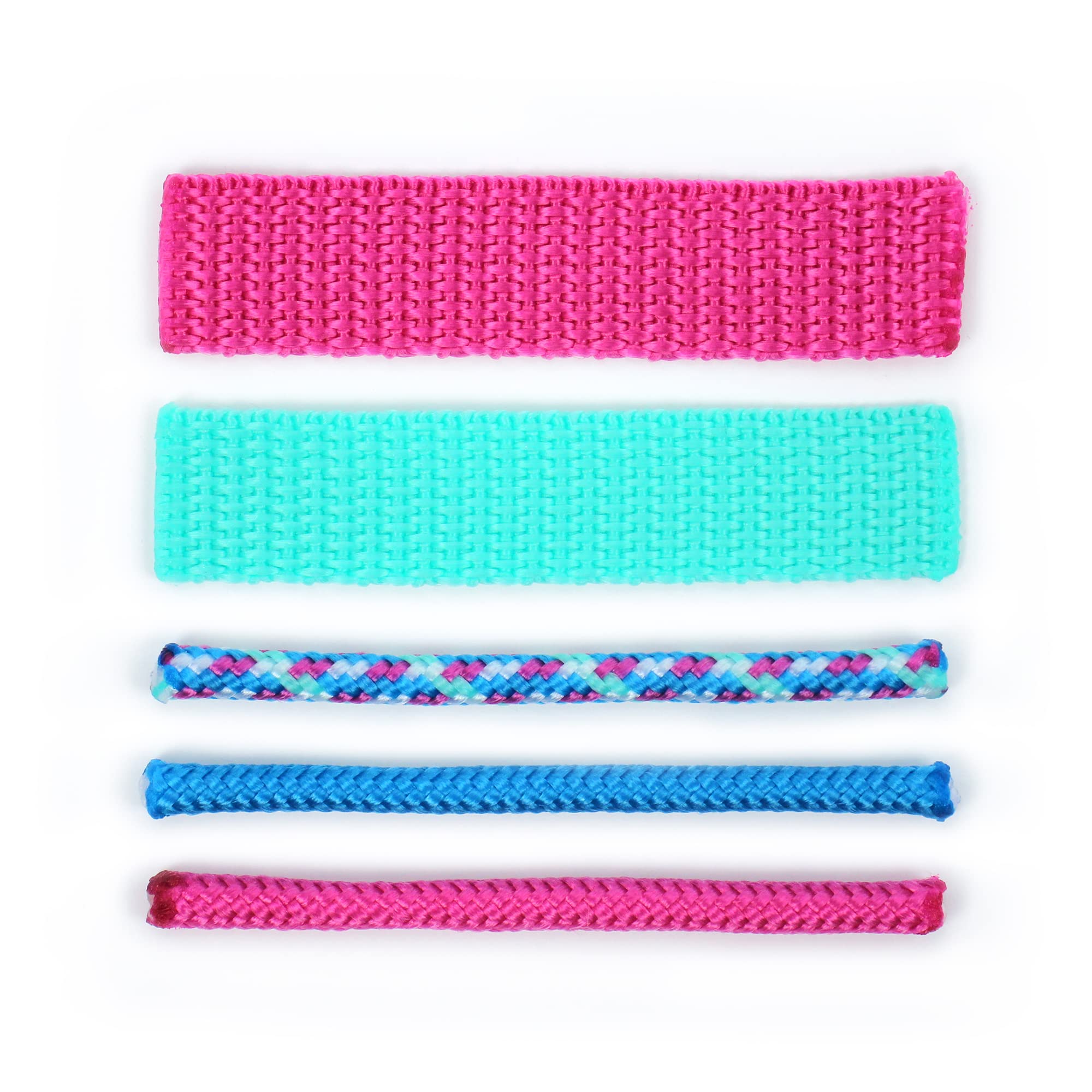 kullaloo Hobby Horse Halfter Materialset zum Basteln von Halftern und Führstricken für Steckenpferde (Anleitung separat erhältlich) – aqua/pink