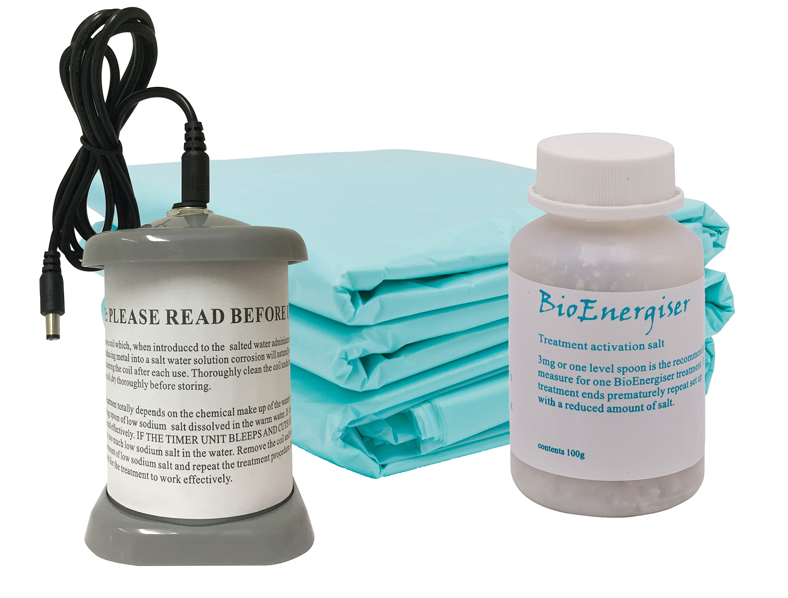 Nachfüllset Classic Edition für Detox Spa: Spule, Aktivierungssalz, 30 Schoner – Fußbad Ionen Elektrolyse Zubehör, Anwendung zu Hause, Classic Edition