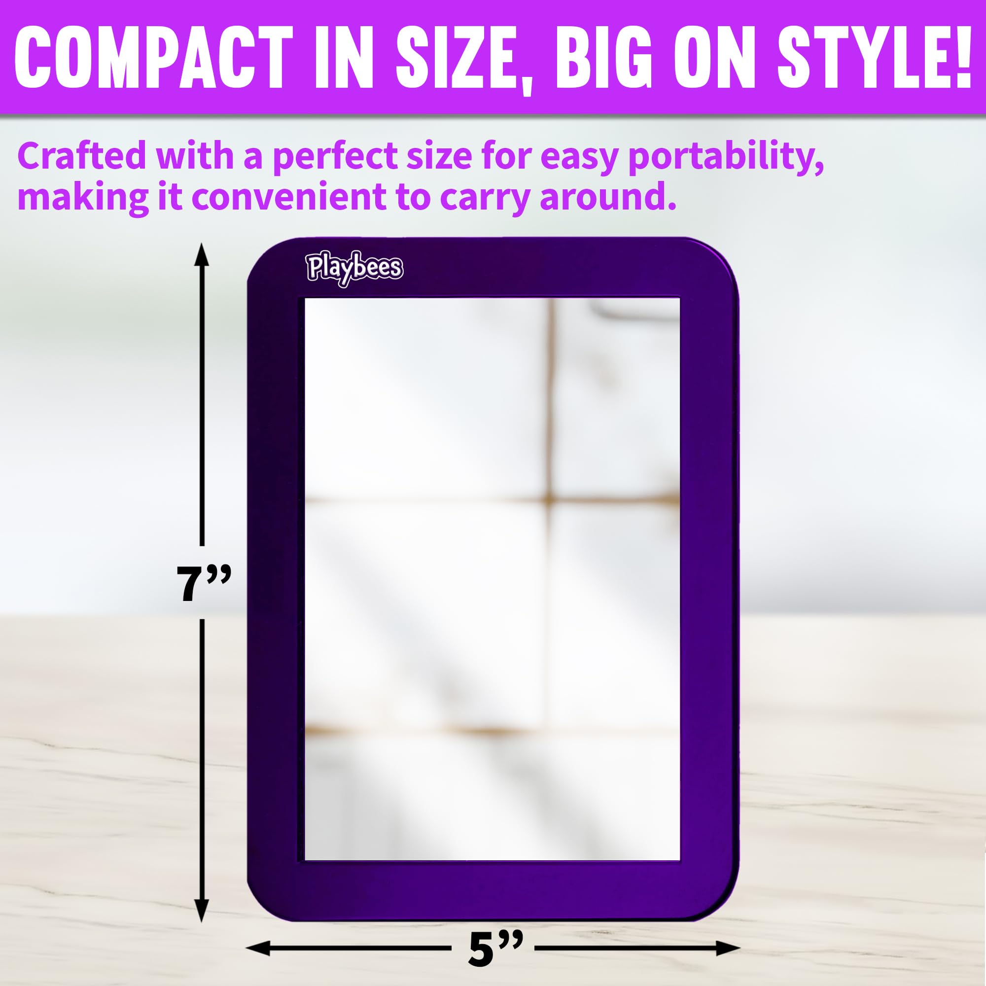 Amazon.com: Playbees Magnetic Locker Mirror - Purple - Ideal for