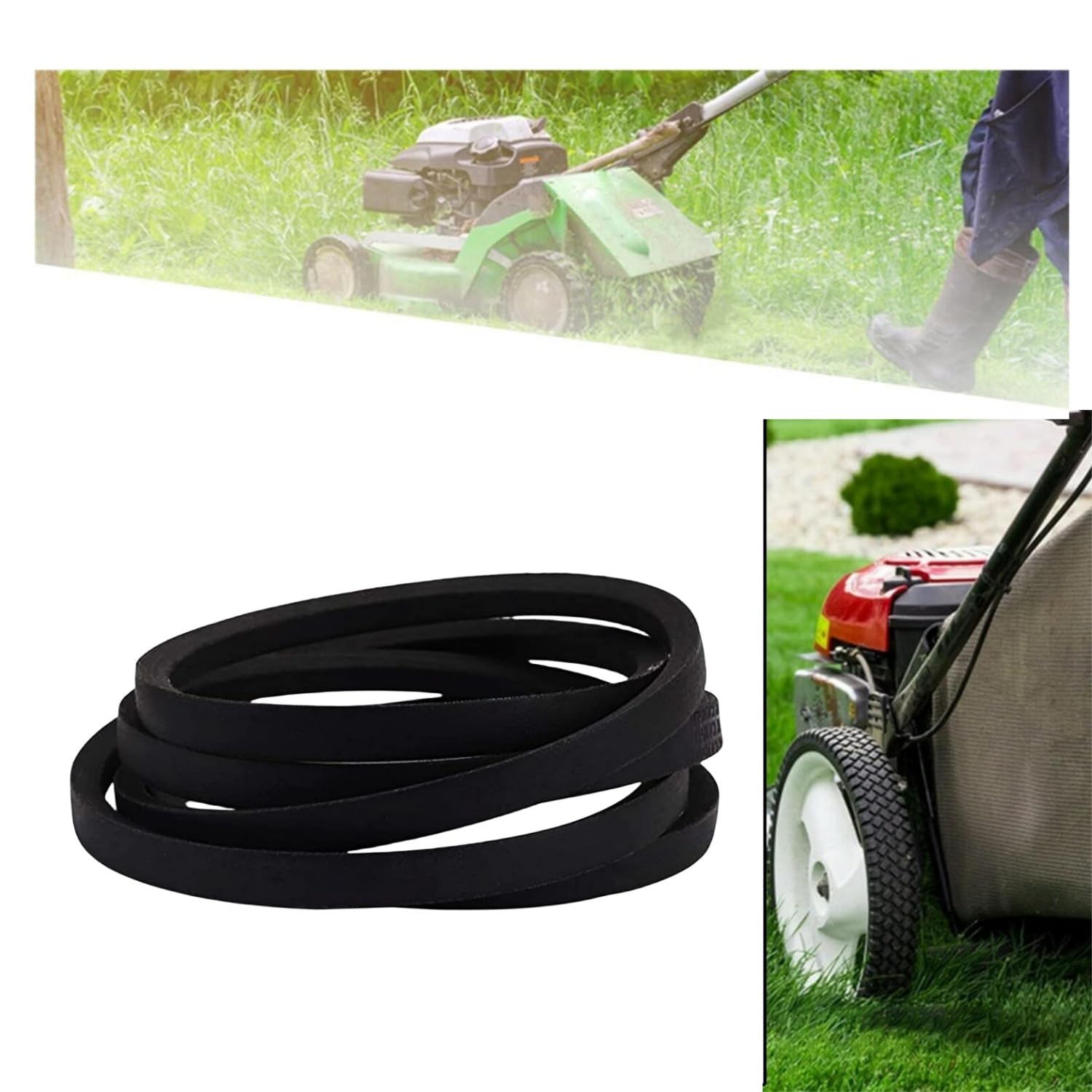Correa de transmisión de cubierta de cortacésped de 1/2 x 145 pulgadas para Ariens/Gravely 07200023 7200023 para Zoom 1640 1840 2348 2044 Zoom 2552