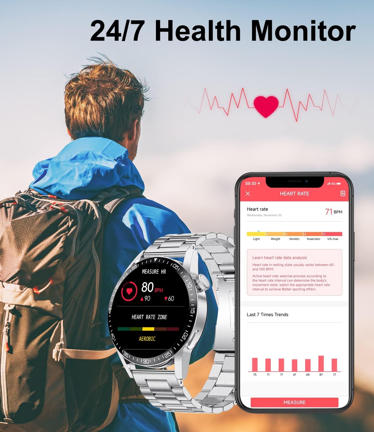 LIGE Smartwatch Uomo Chiamate e Risposta Bluetooth, 1.32 Orologio Intelligente con 100+ modalità Sport, Monitoraggio Frequenza Cardiaca, Sonno, Impermeabil IP67 Fitness Orologio Uomo per Android iOS LIGE Smartwatch Uomo Chiamate e Risposta Bluetooth, 1.32 Orologio Intelligente con 100+ modalità Sport, Monitoraggio Frequenza Cardiaca, Sonno, Impermeabil IP67 Fitness Orologio Uomo per Android iOS