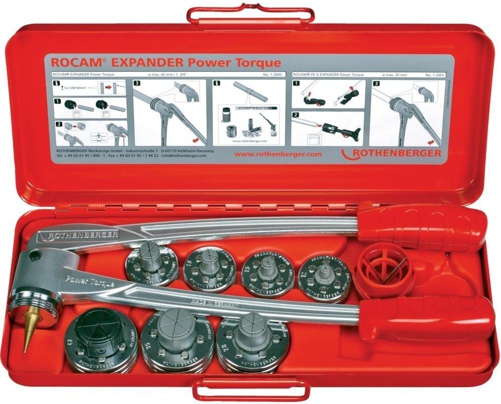 Rothenberger 12303 12-28 mm Expander Set - Silver/Red