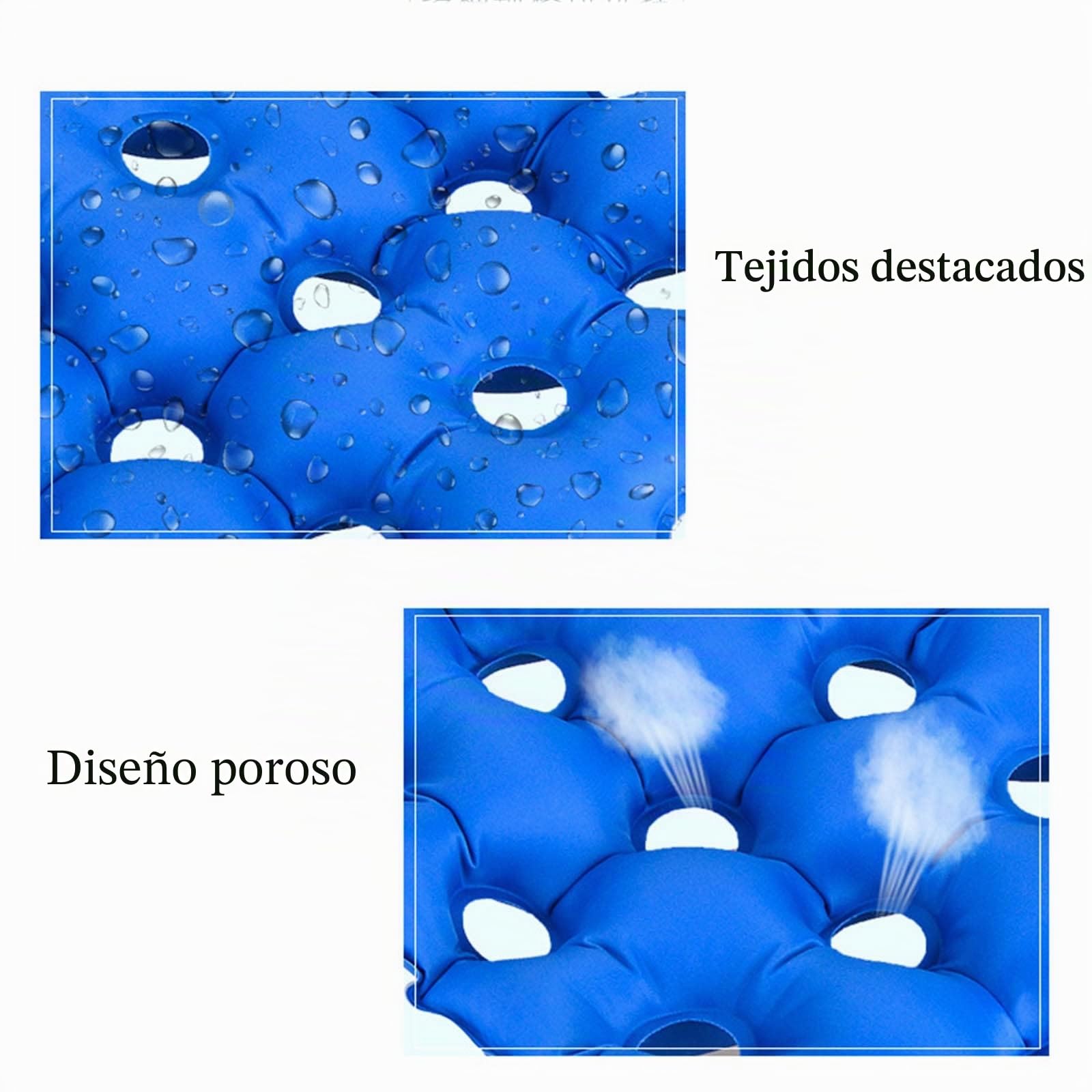 Cojín Antiescaras para Silla de Ruedas, colchón antiescaras Cojín para el hogar Cojín para Silla de Ruedas Paciente Anciano Cirugía de Cadera Cojines inflables Transpirables