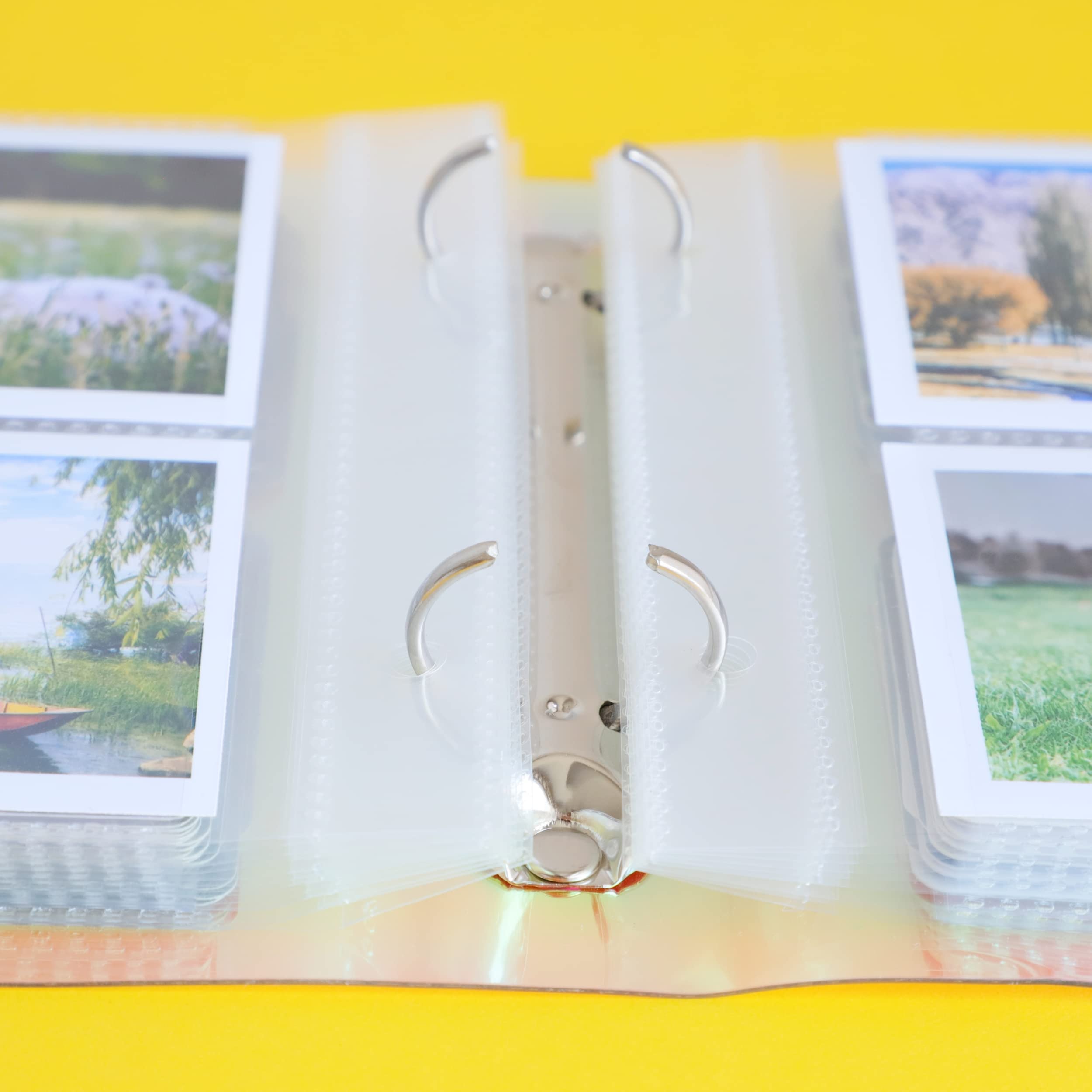 Álbum de fotos pequeño holográfico de 2 x 3 pulgadas, compatible con Fujifilm Instax Mini, película Polaroid, tarjeta de crédito Kpop, para regalo de cumpleaños de mujeres y niñas (100 bolsillos)